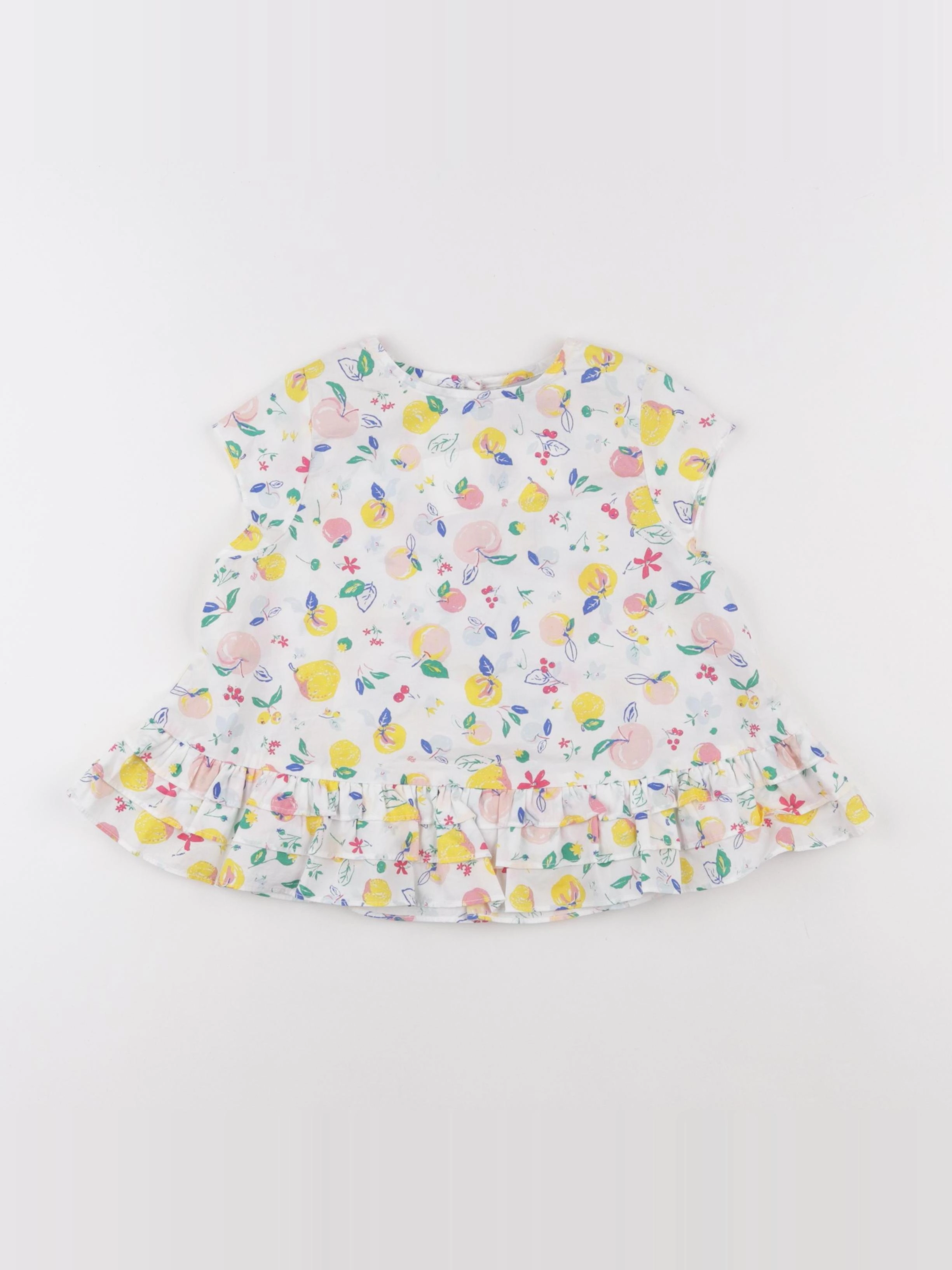 Petit Bateau - blouse multicolore - 24 mois