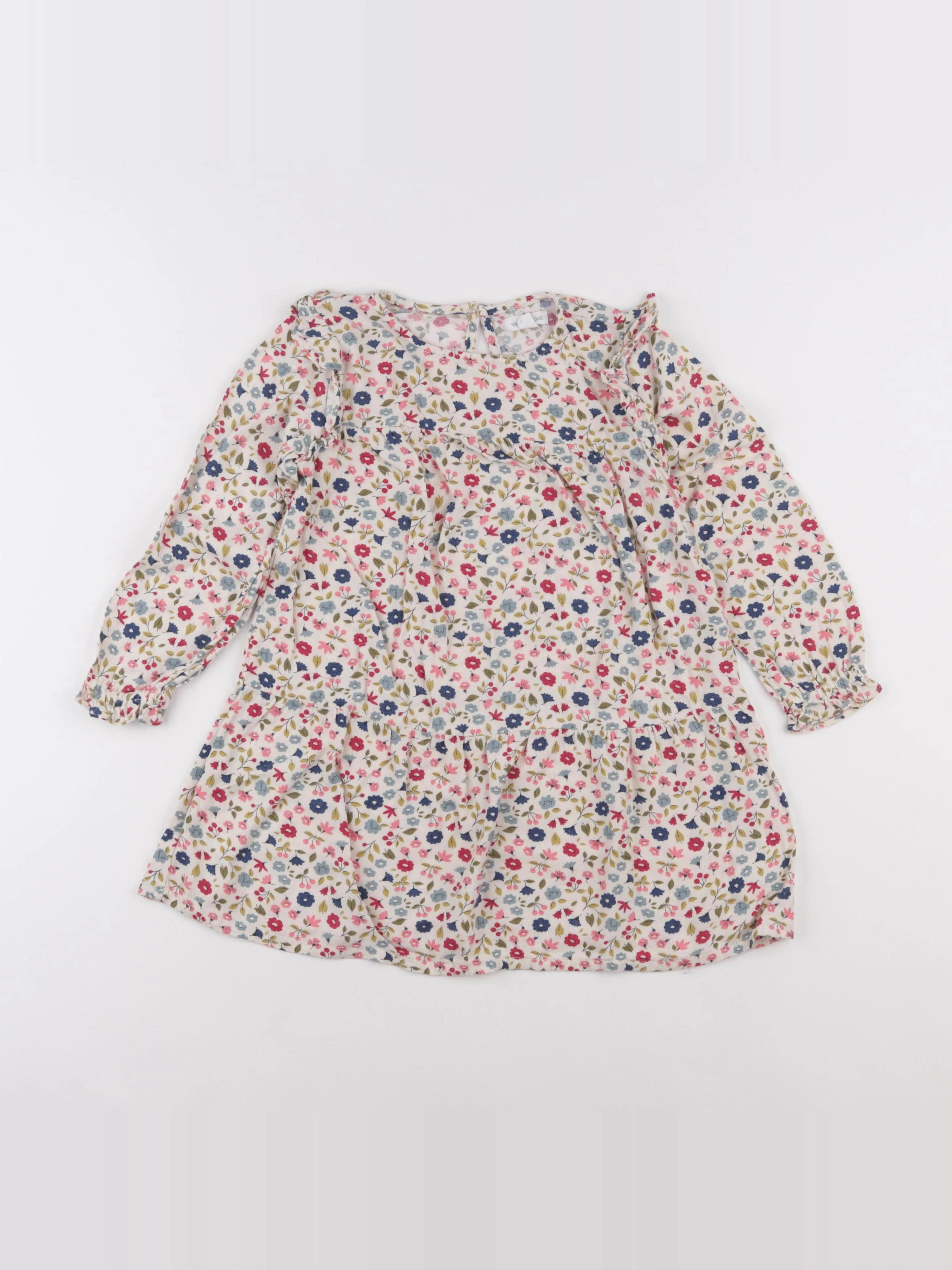 Vertbaudet - robe multicolore - 4 ans