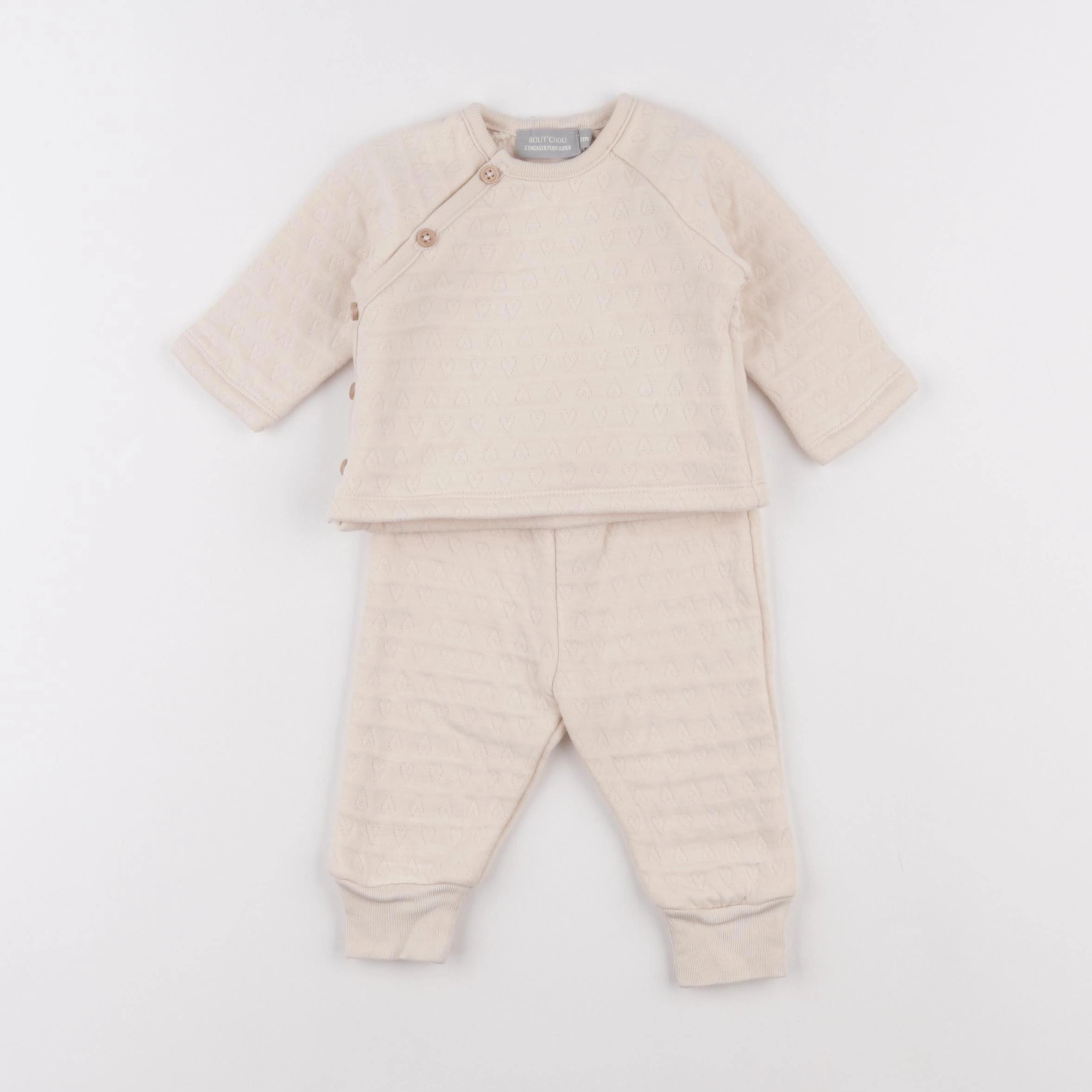 Boutchou - ensemble beige - 3 mois
