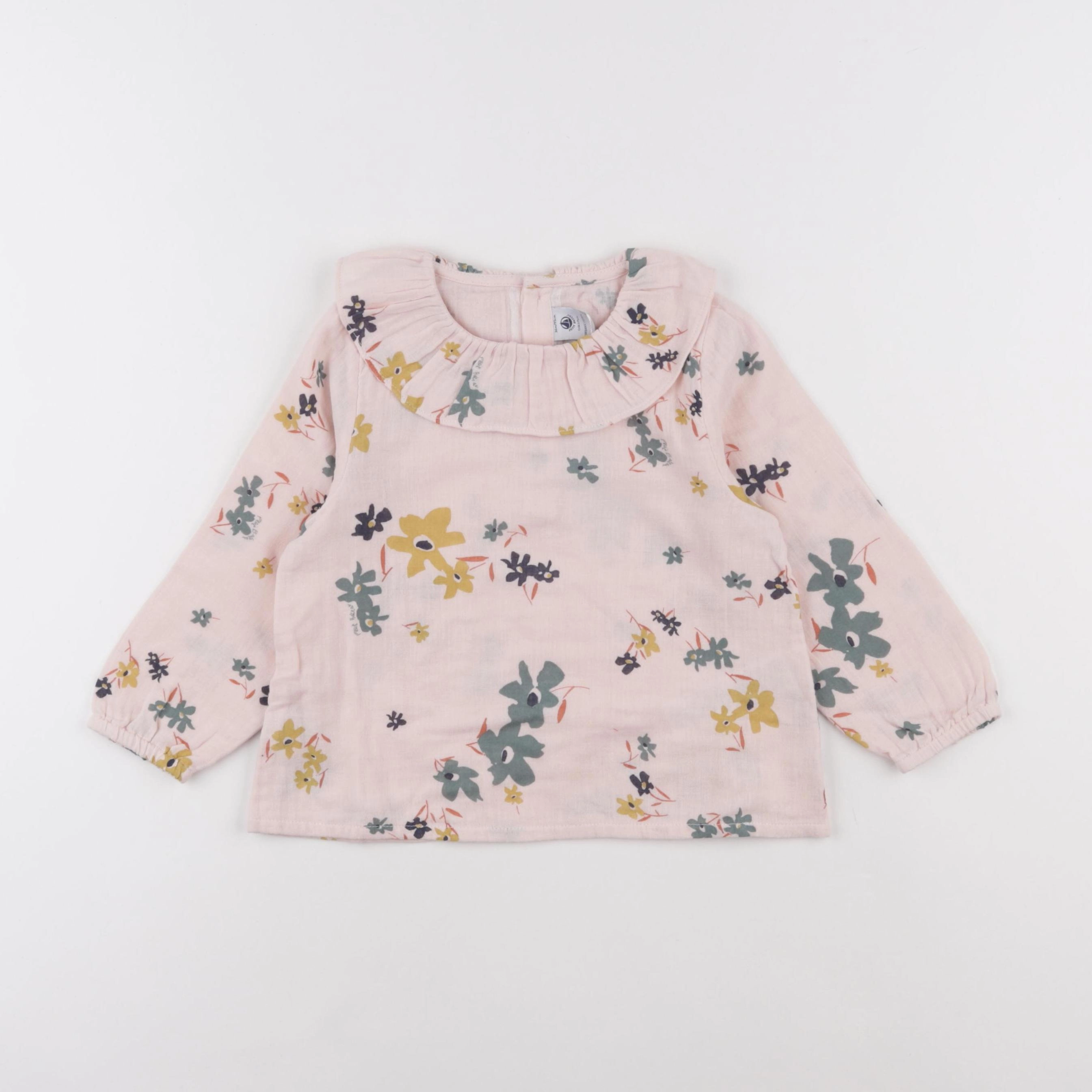 Petit Bateau - blouse rose - 36 mois