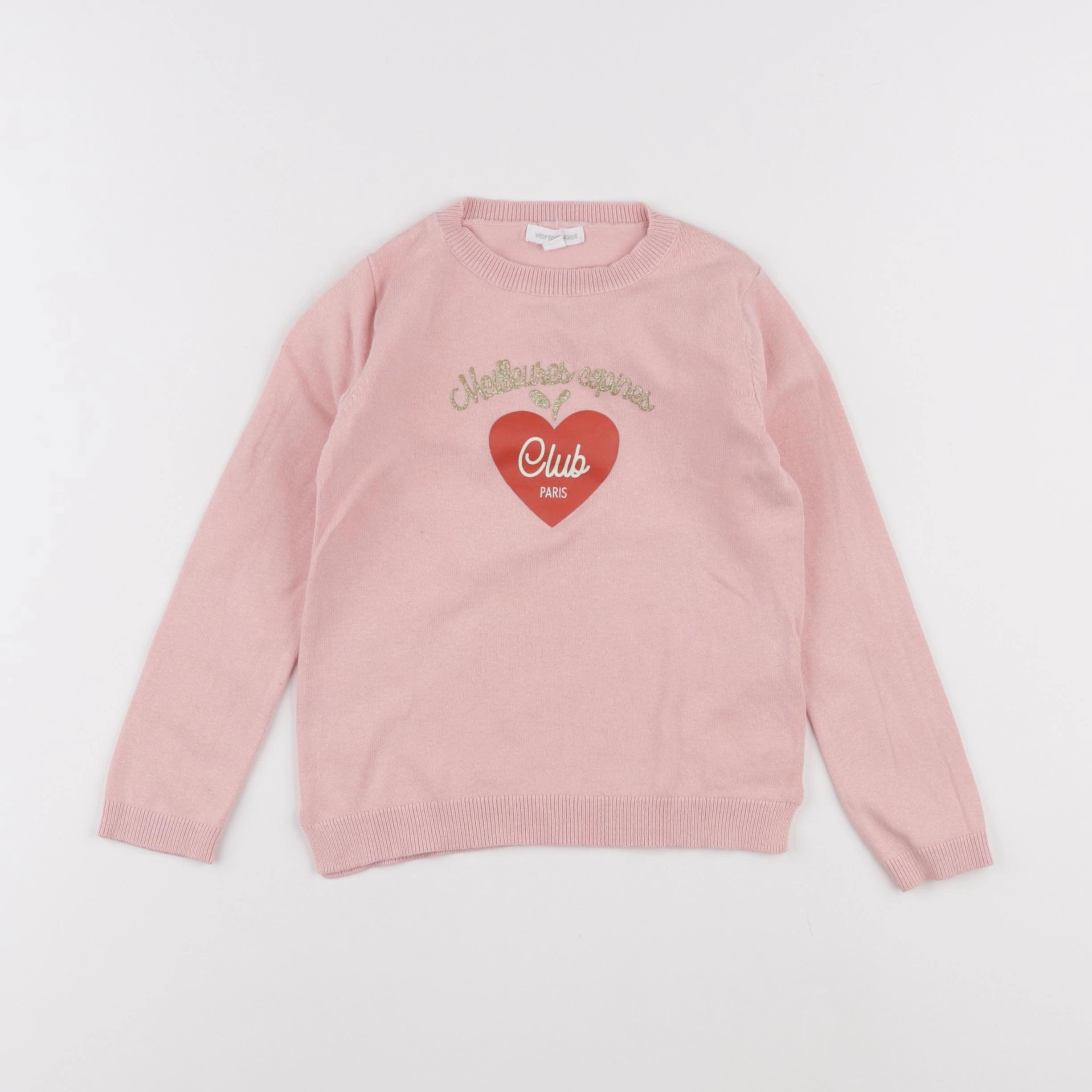 Vertbaudet - pull rose - 4 ans