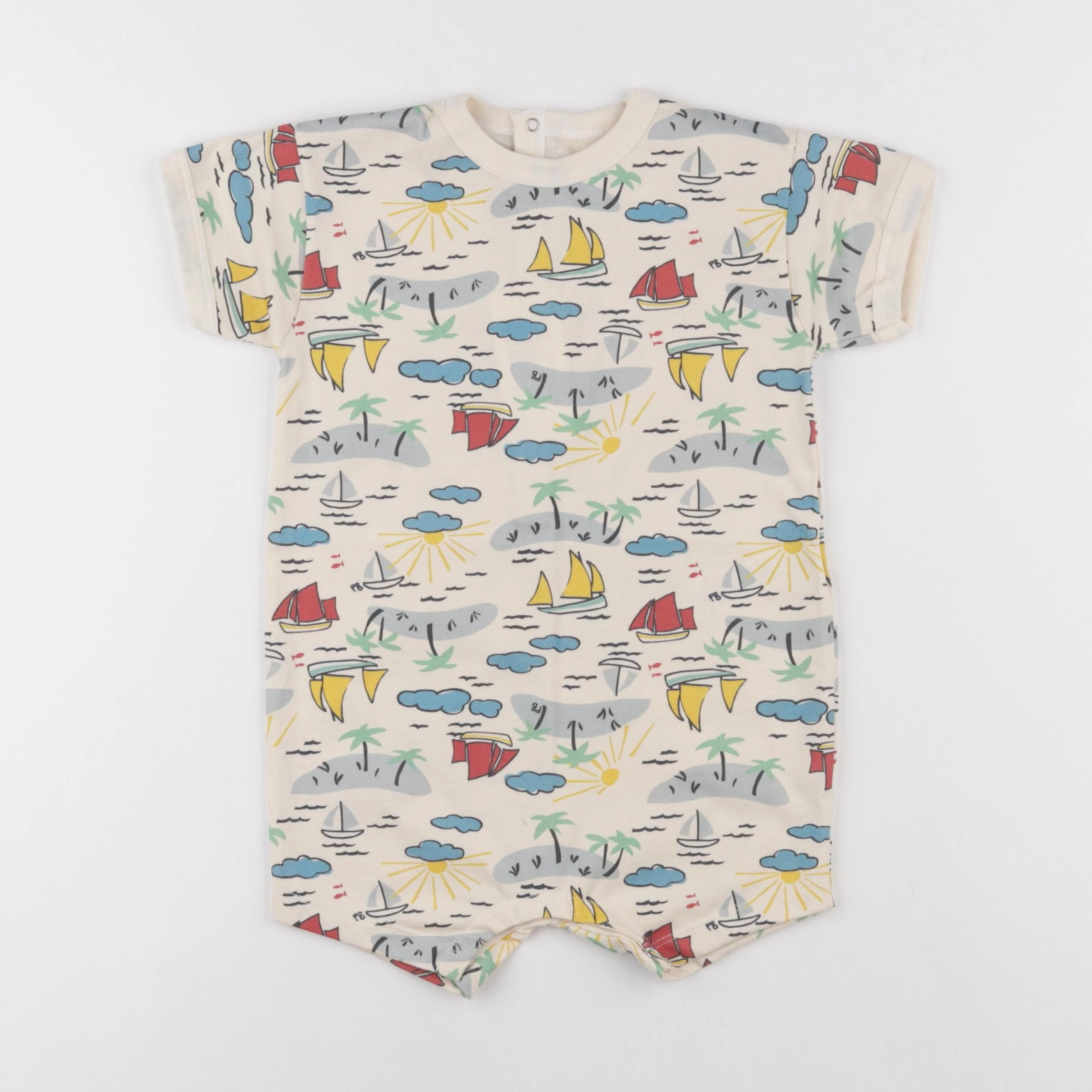 Petit Bateau - combinaison beige - 24 mois