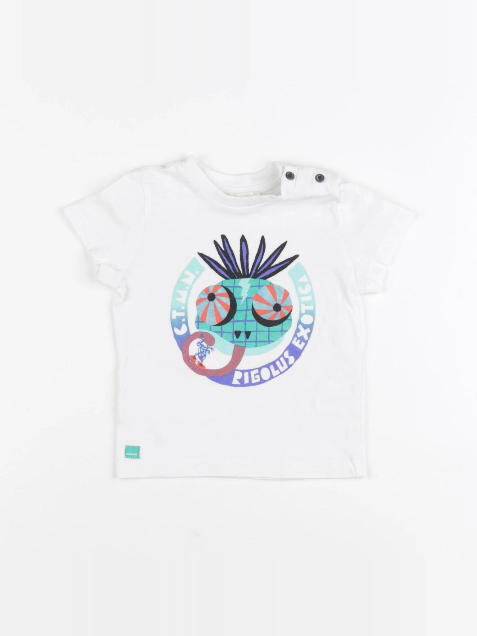 Catimini - tee-shirt blanc - 6 mois