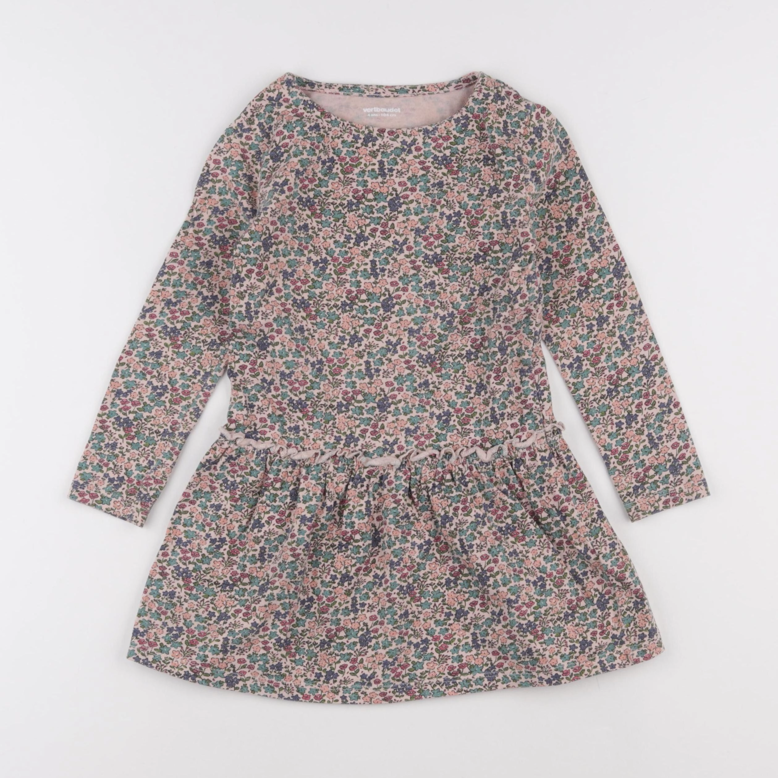 Vertbaudet - robe multicolore - 4 ans