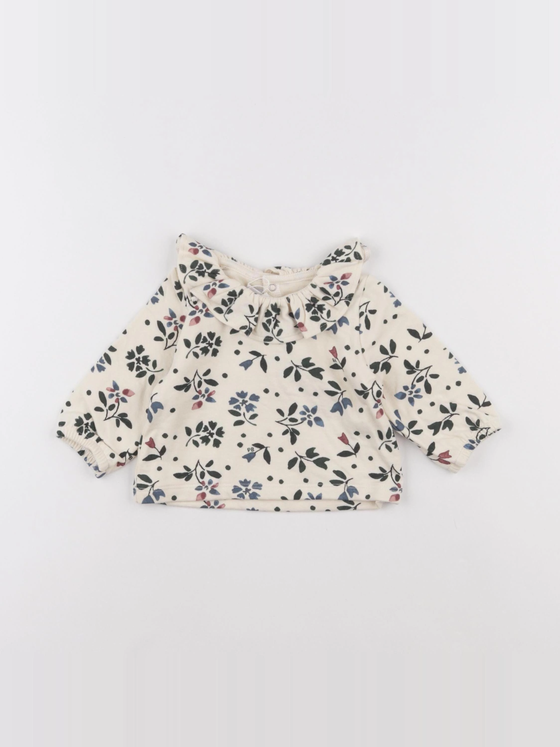 Petit Bateau - tee-shirt beige - 18 mois