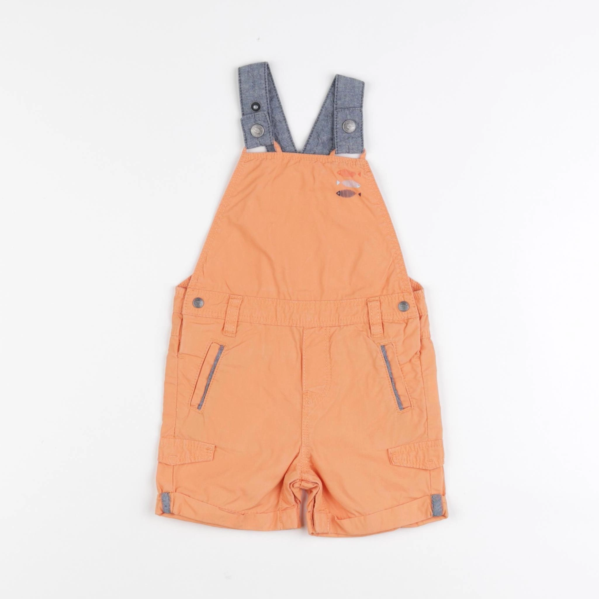 Obaïbi - salopette orange - 6 mois