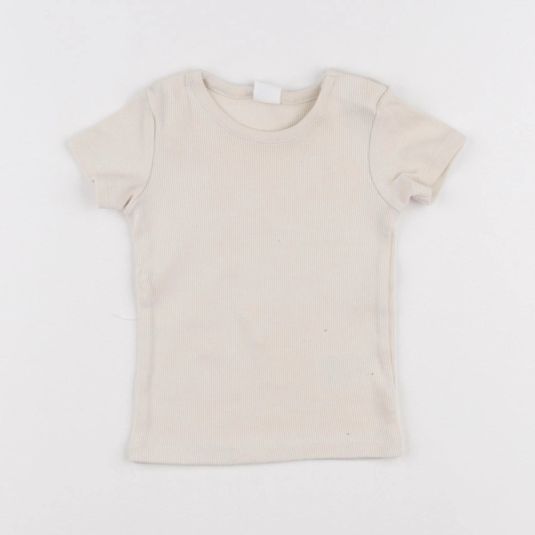 H&M - tee-shirt beige - 6/9 mois