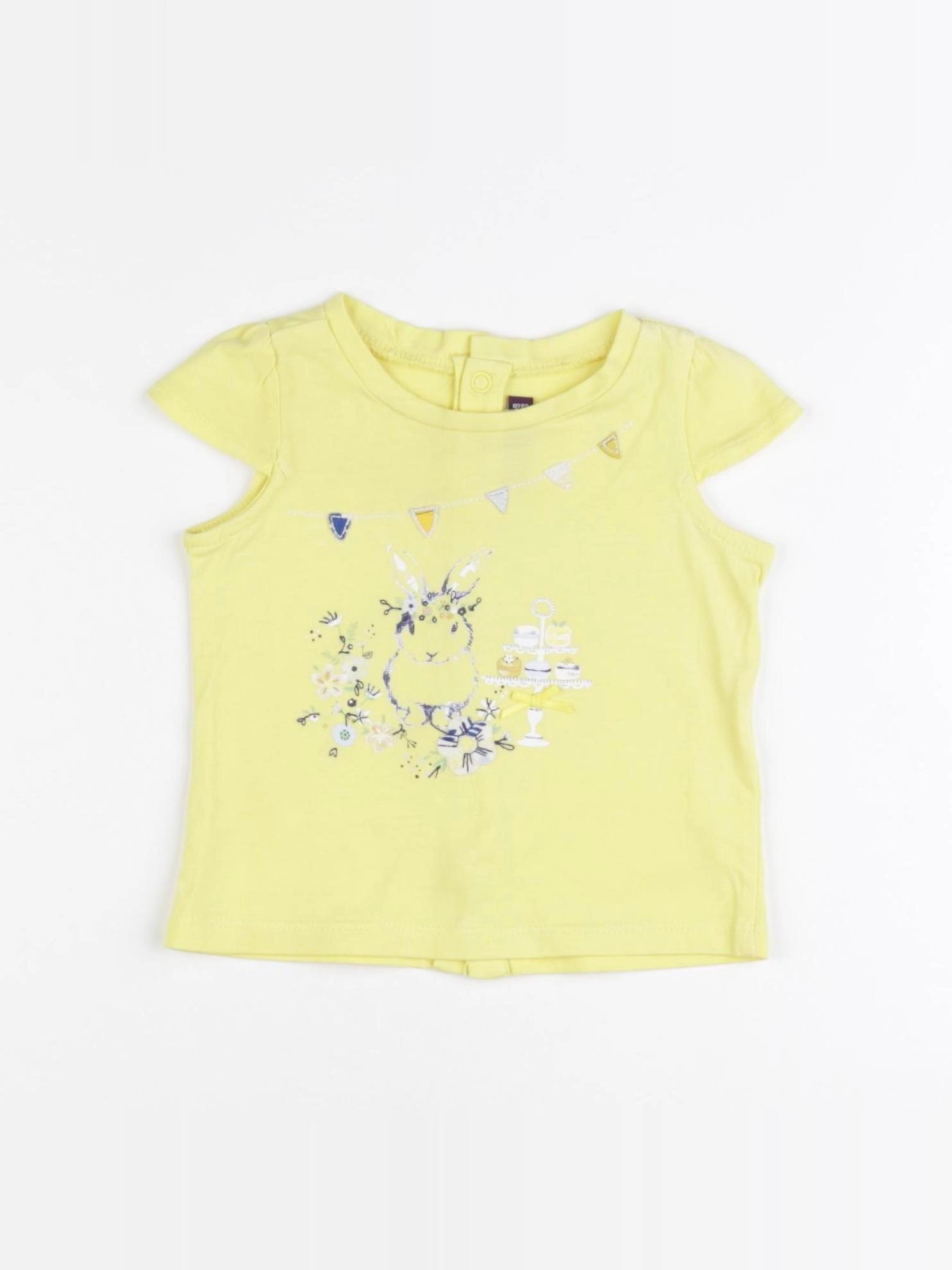 Sergent Major - tee-shirt jaune - 6 mois