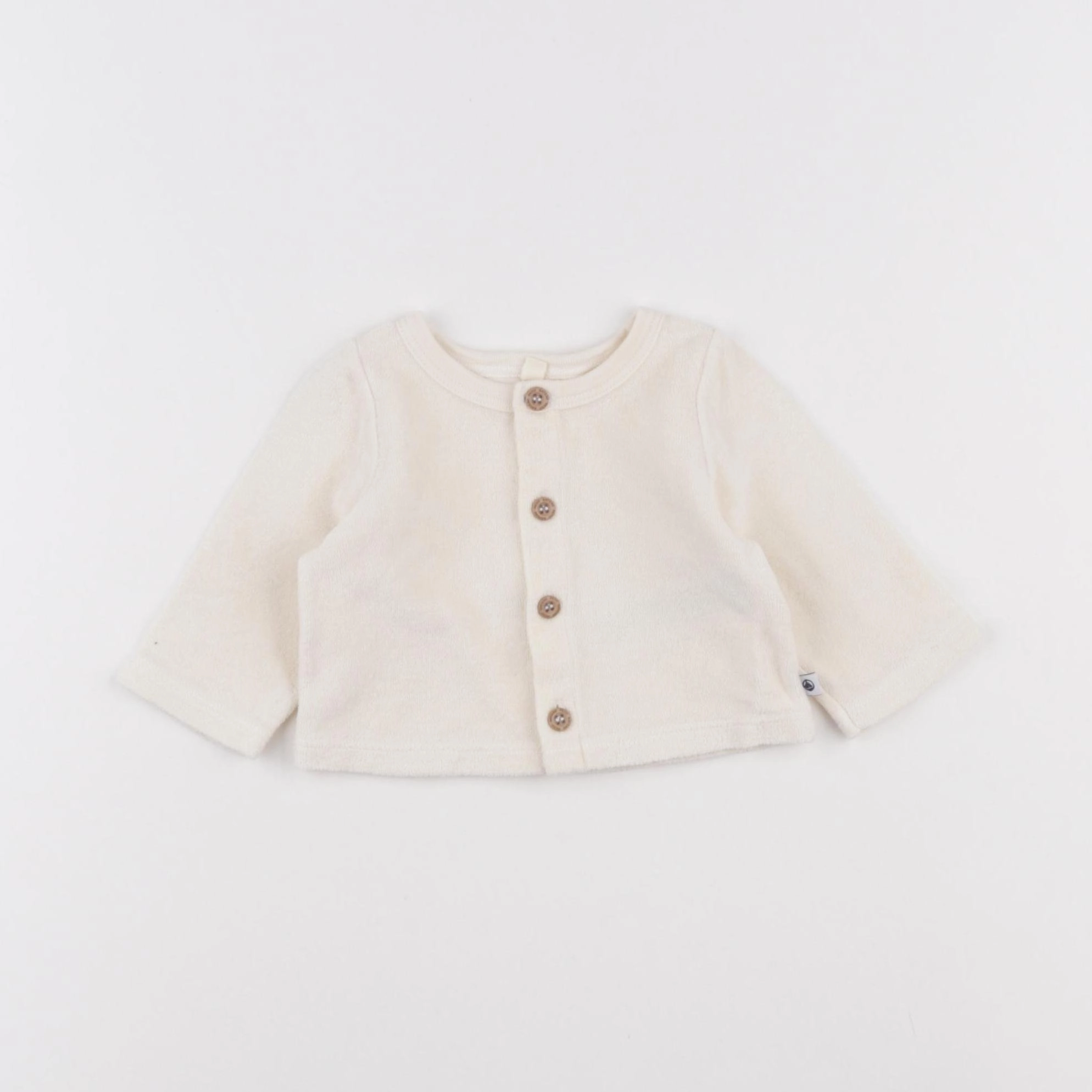 Petit Bateau - gilet beige - 1 mois