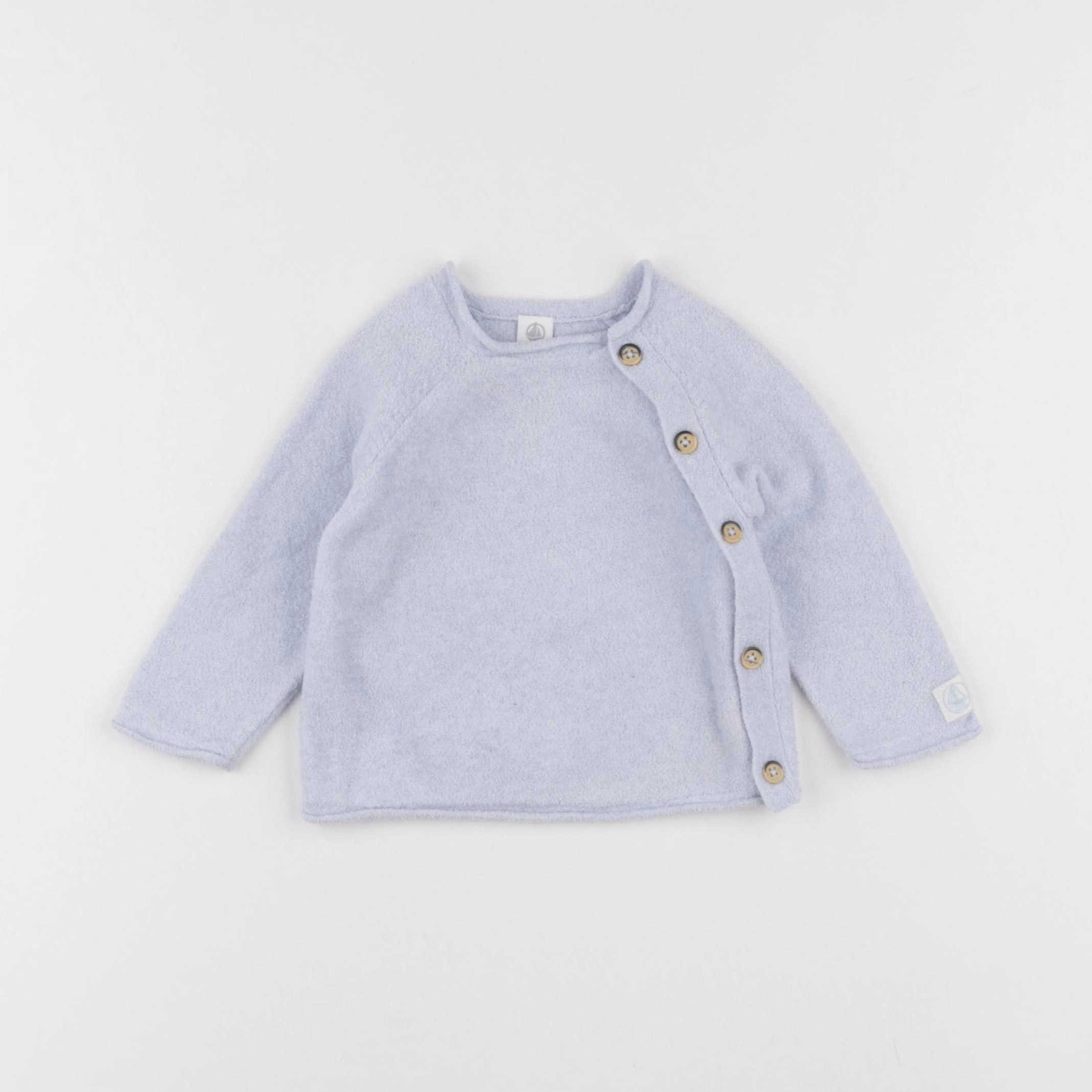 Petit Bateau - gilet bleu - 12 mois