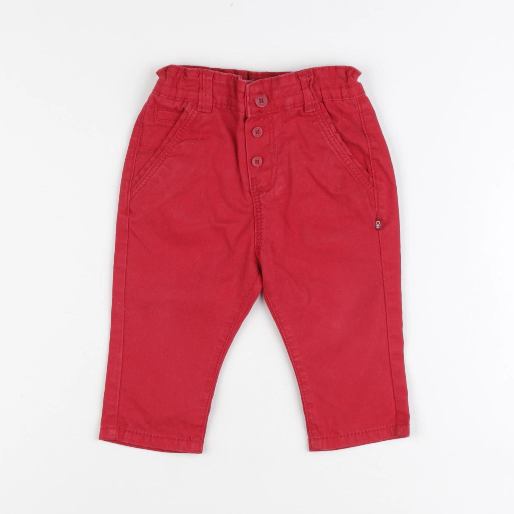 Obaïbi - pantalon rouge - 6 mois