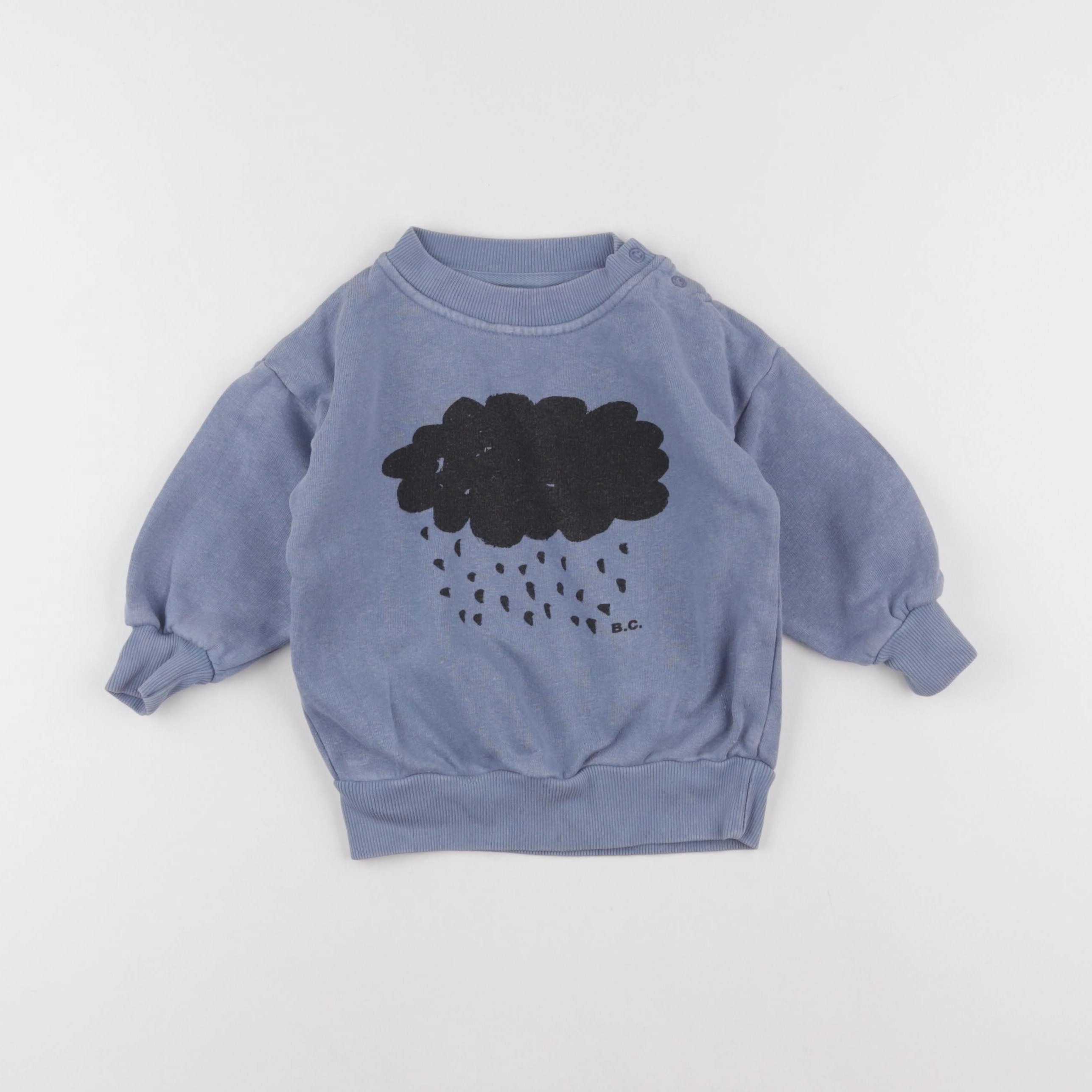 Bobo Choses - sweat bleu - 12/18 mois