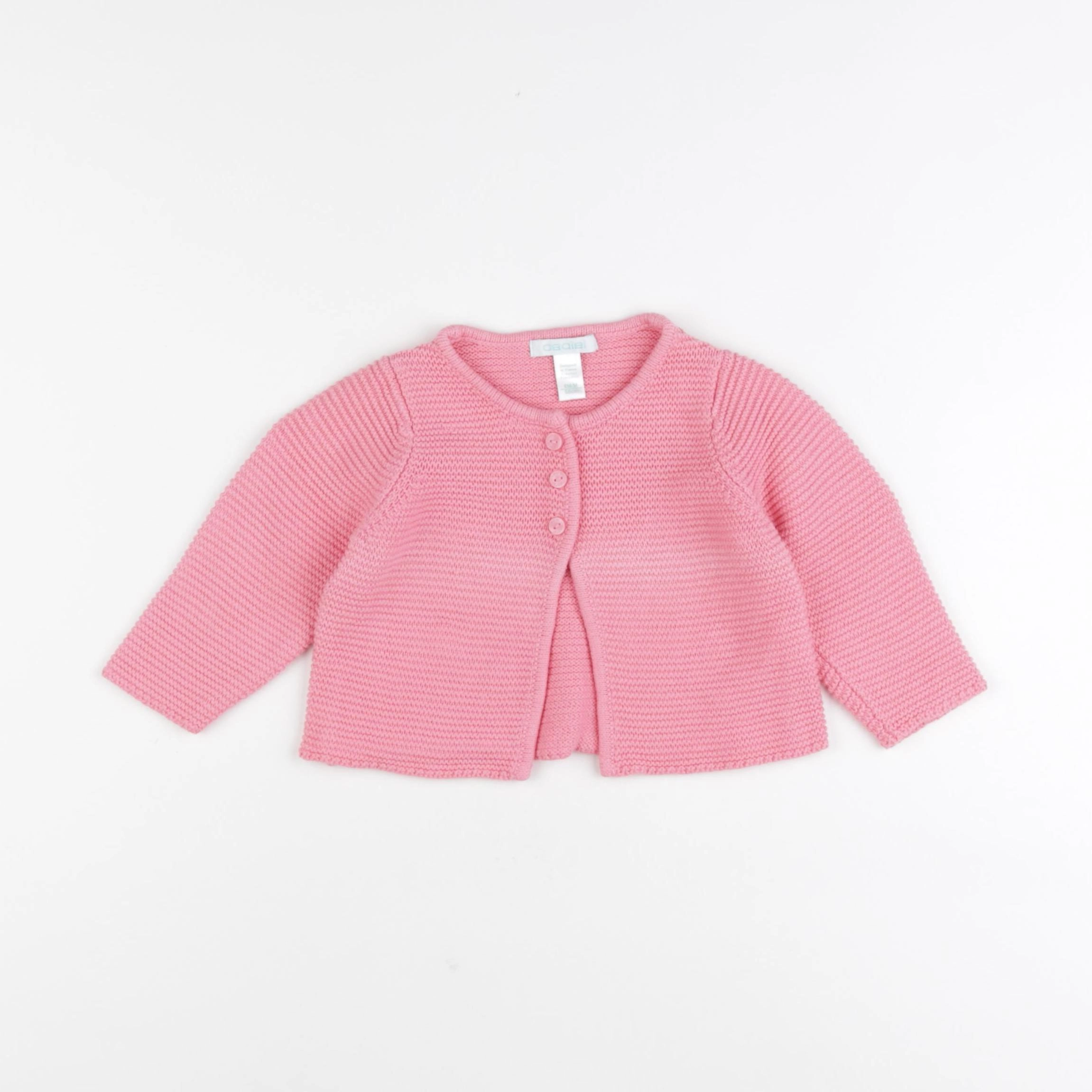 Obaïbi - gilet rose - 6 mois