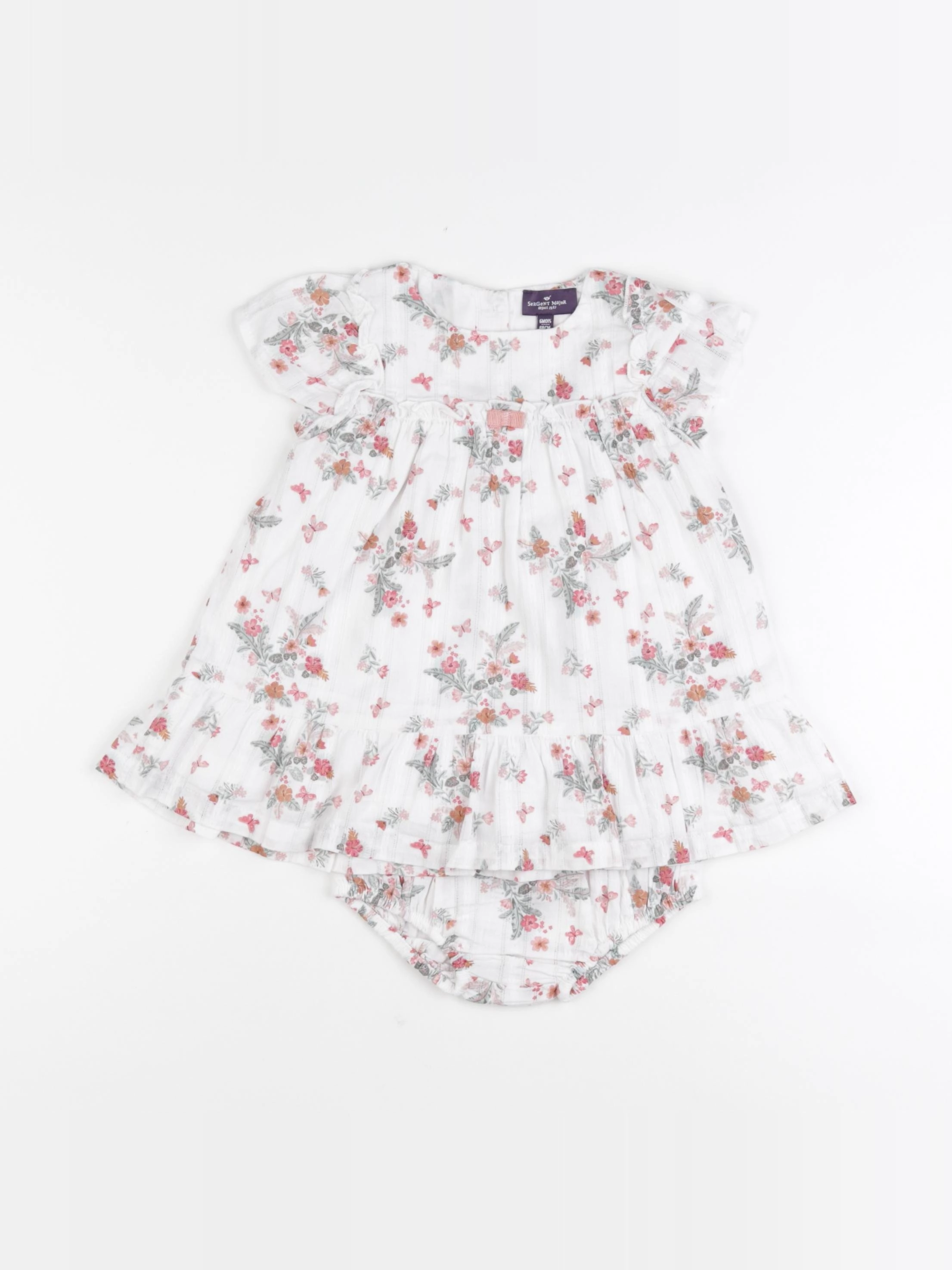 Sergent Major - robe blanc - 6 mois