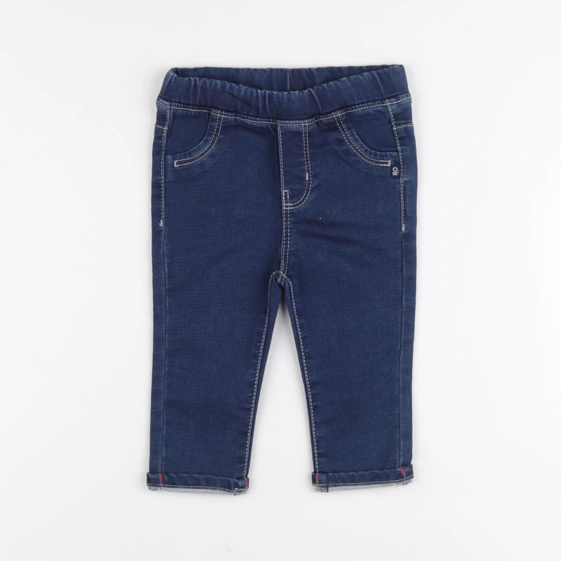Obaïbi - jegging bleu - 12 mois