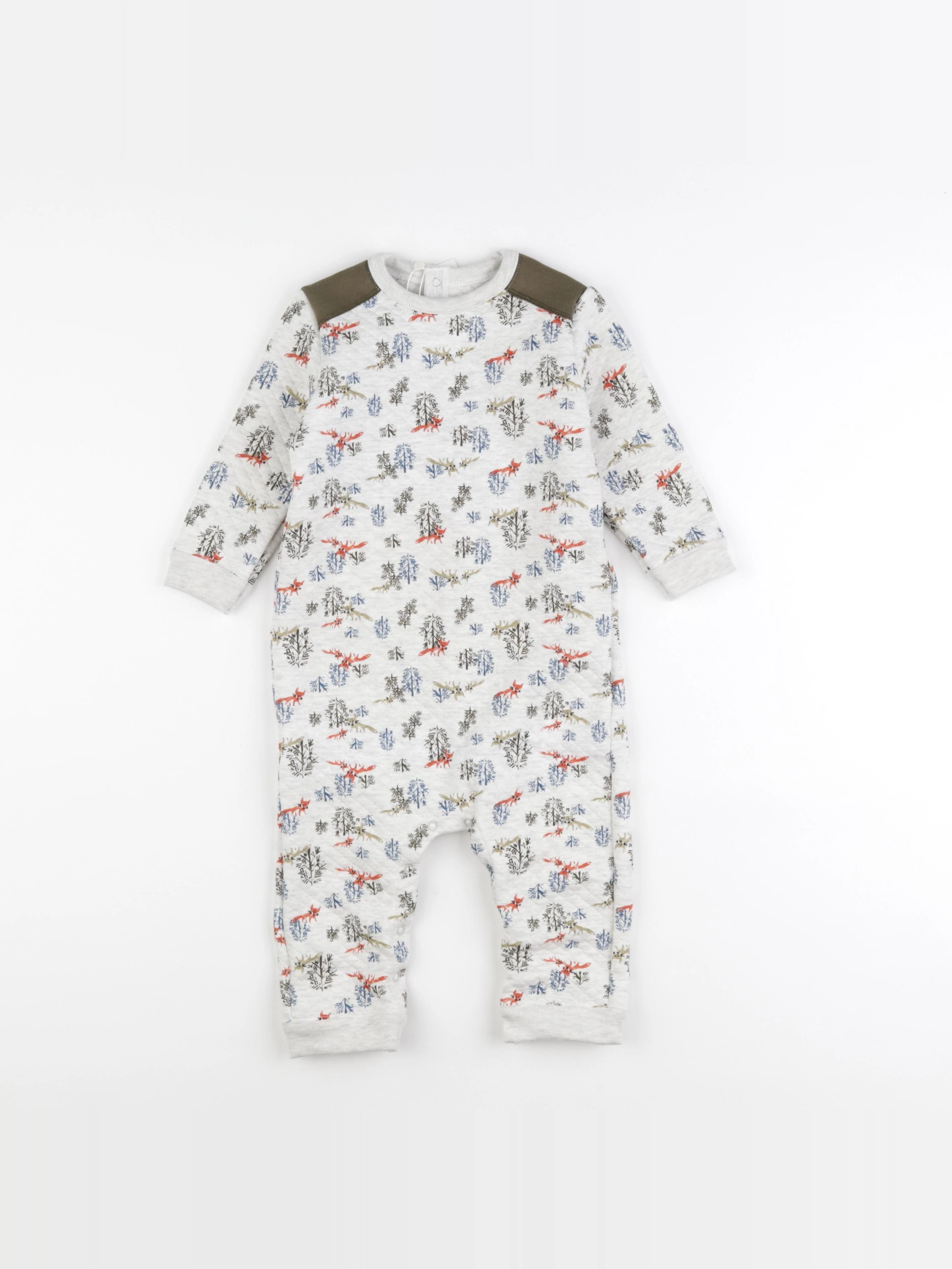 Petit Bateau - combinaison gris - 18 mois