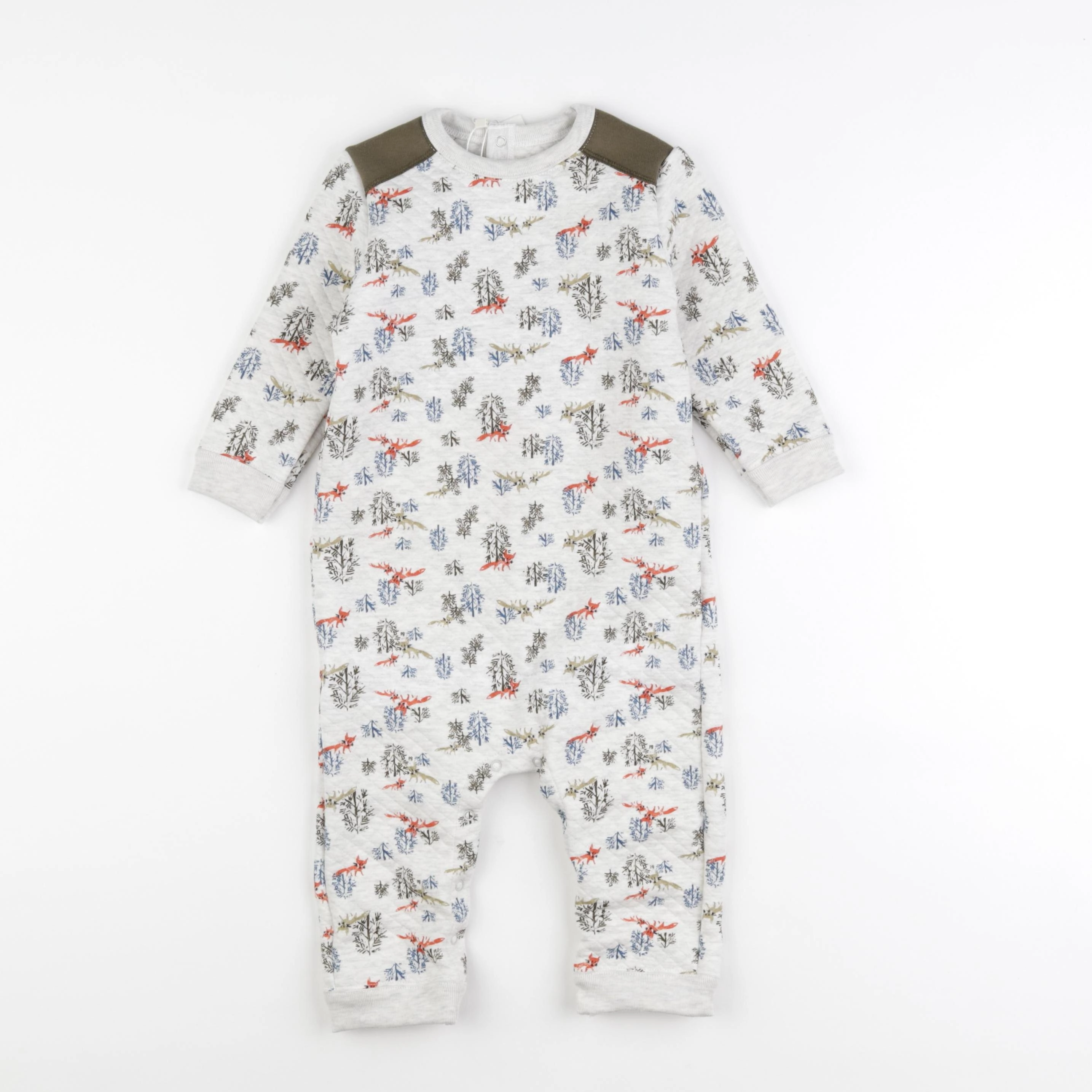 Petit Bateau - combinaison gris - 18 mois