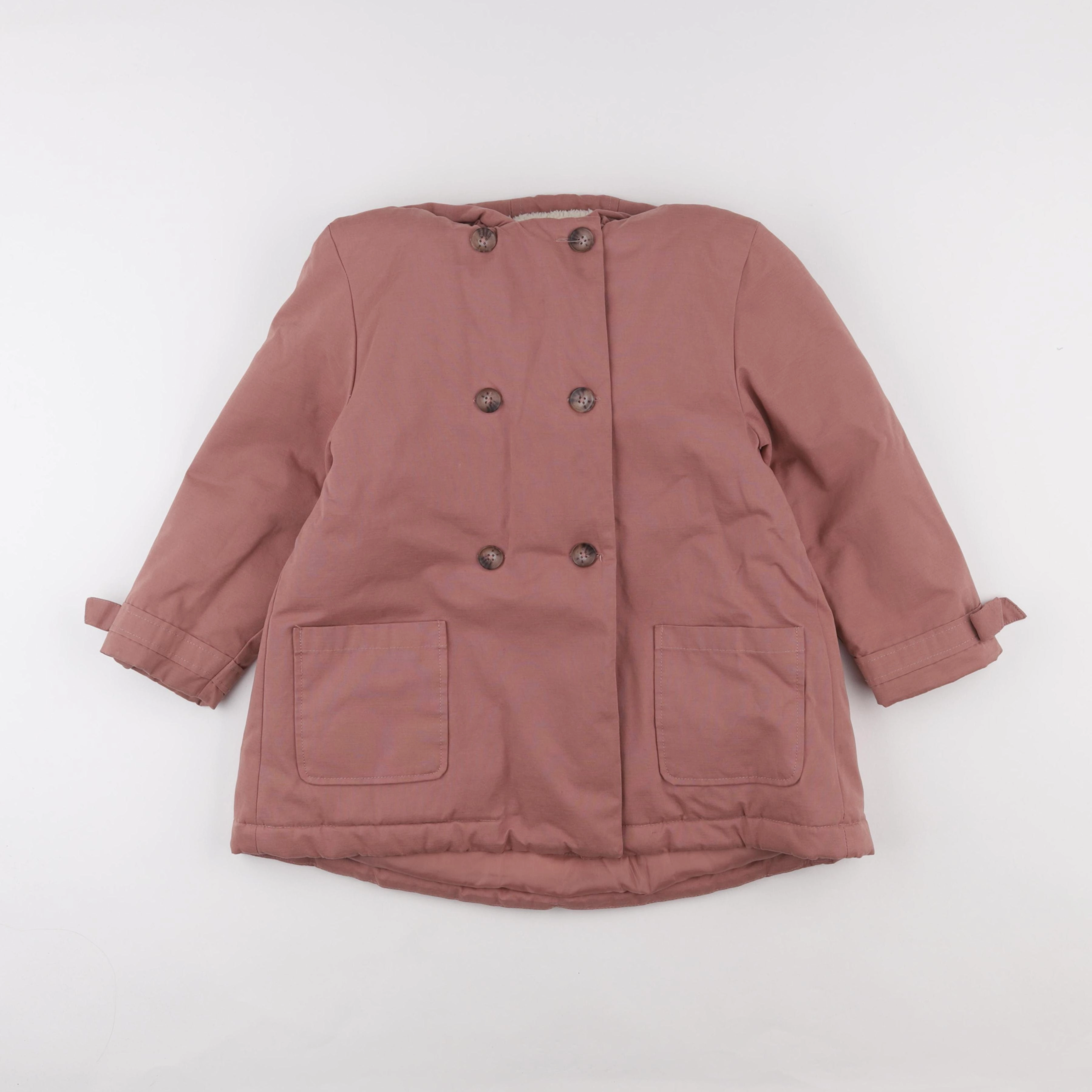 Vertbaudet - manteau rose - 8 ans