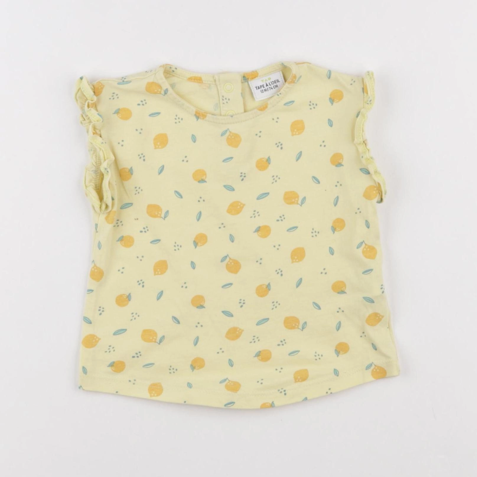 Tape à l'oeil - tee-shirt jaune - 12 mois