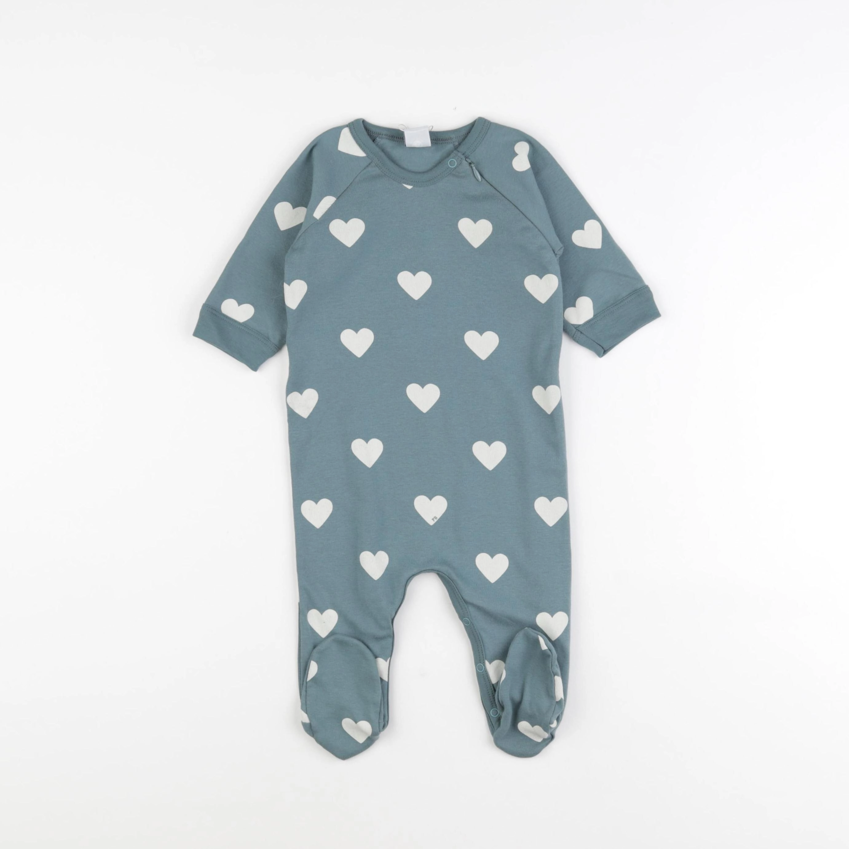 Petit Bateau - pyjama coton bleu - 6 mois