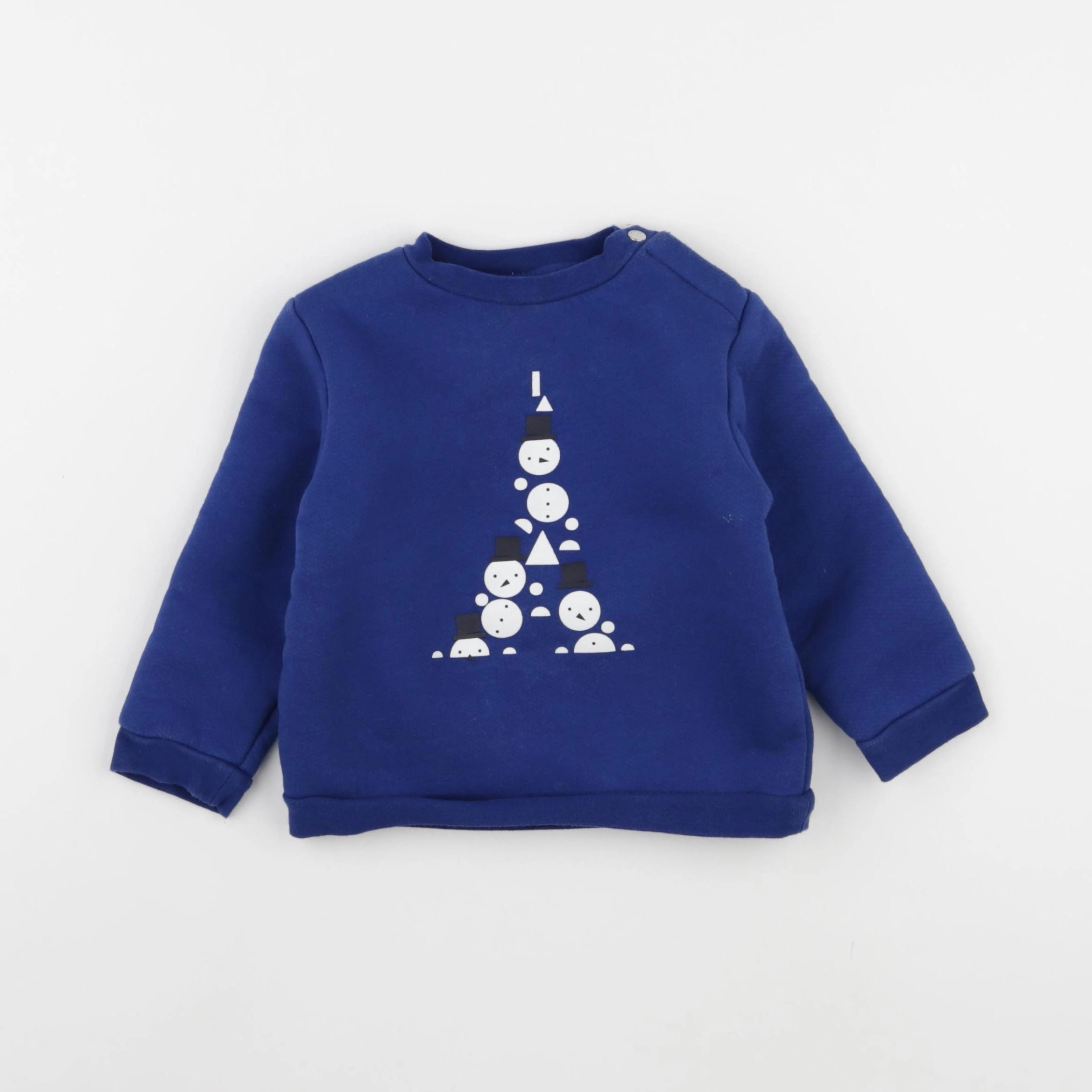 Jacadi - sweat bleu - 18 mois
