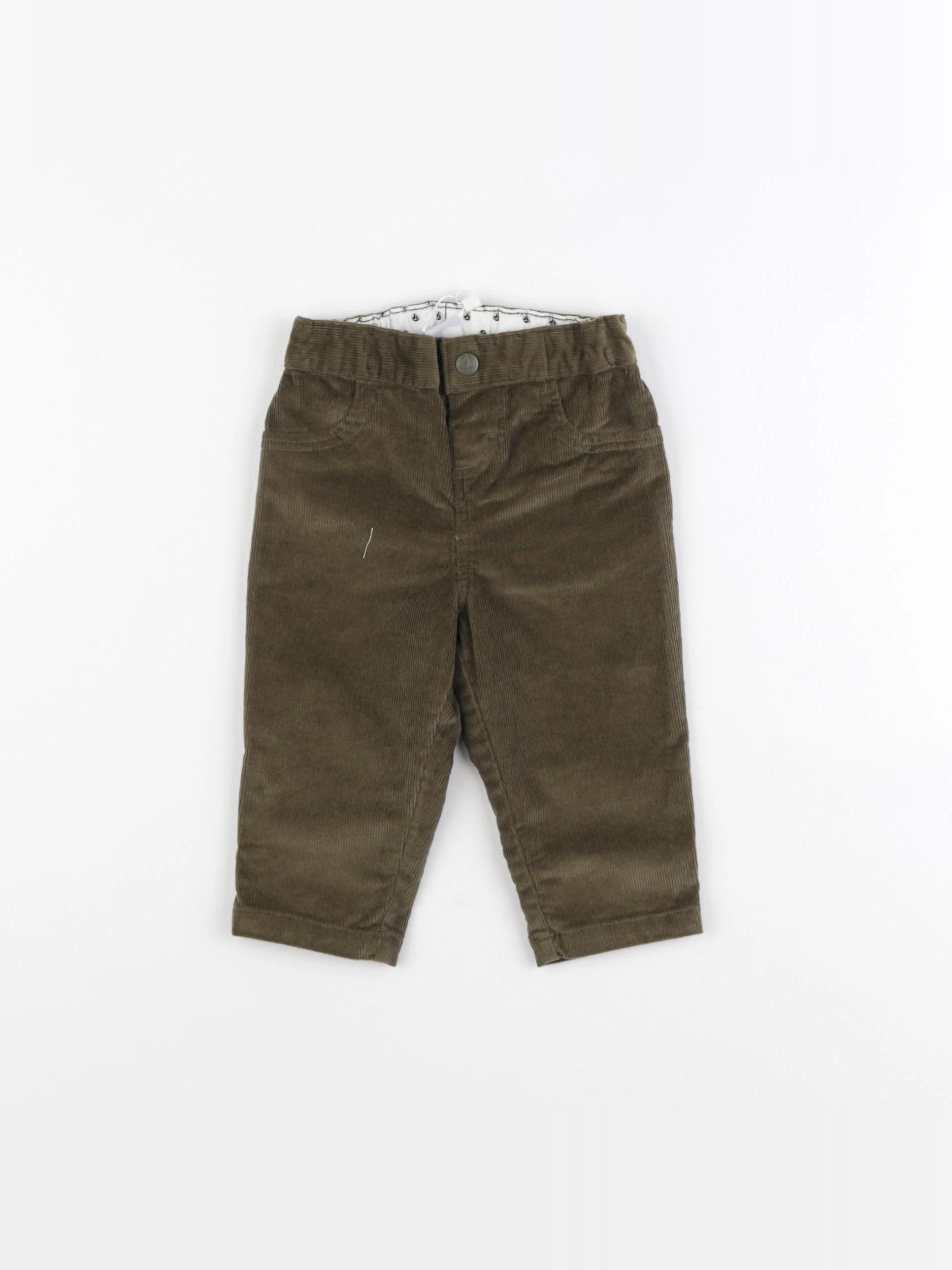 Petit Bateau - pantalon vert - 6 mois