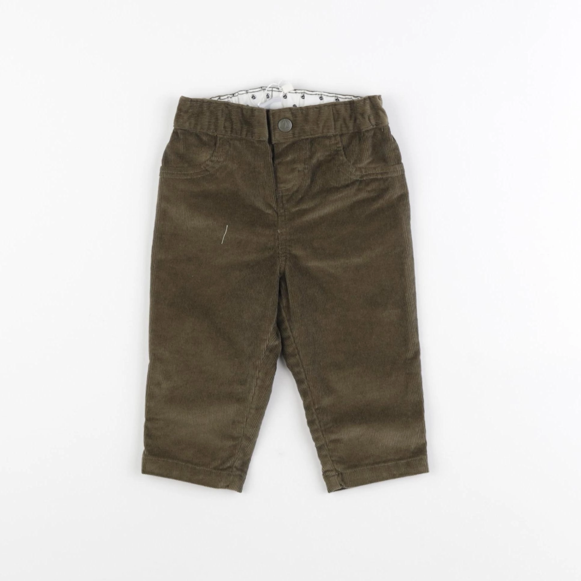 Petit Bateau - pantalon vert - 6 mois