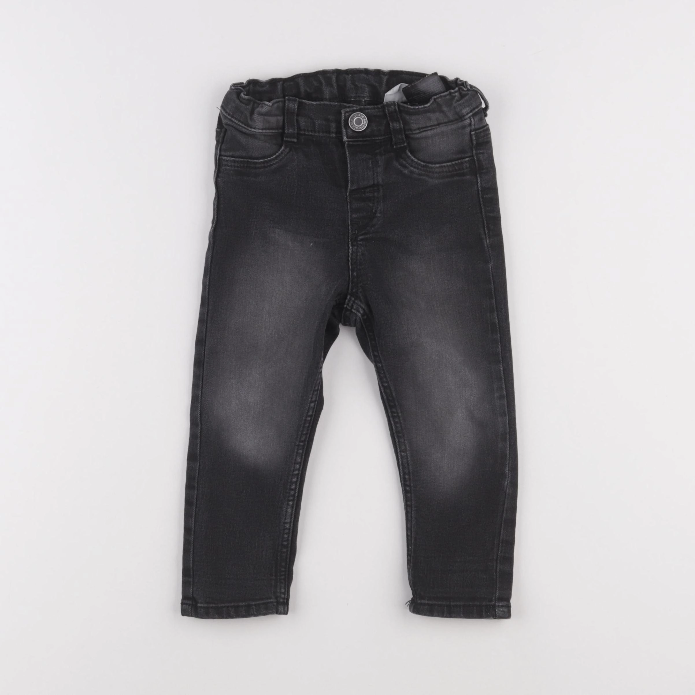 H&M - jean noir - 12/18 mois