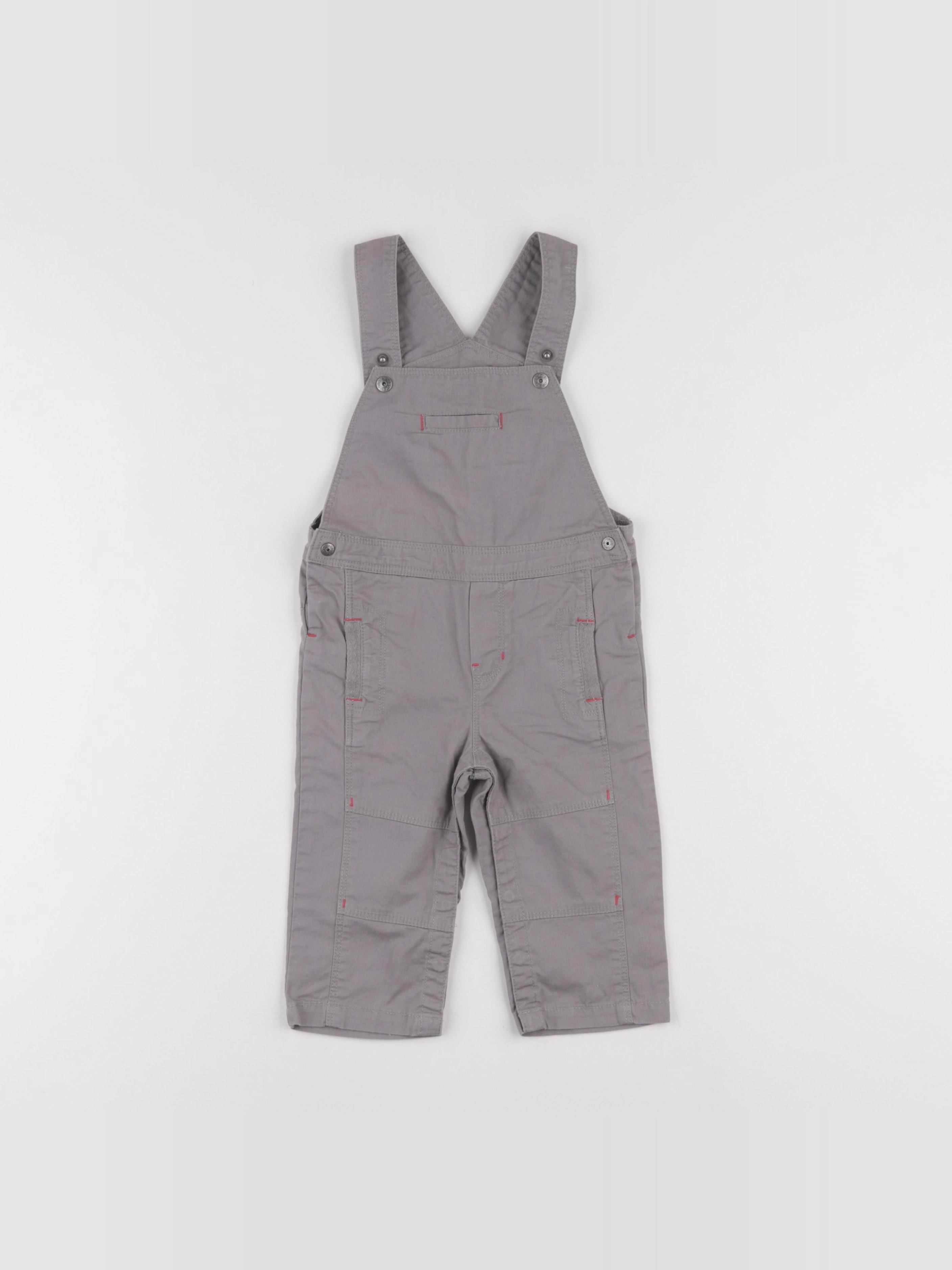 Obaïbi - salopette gris - 12 mois
