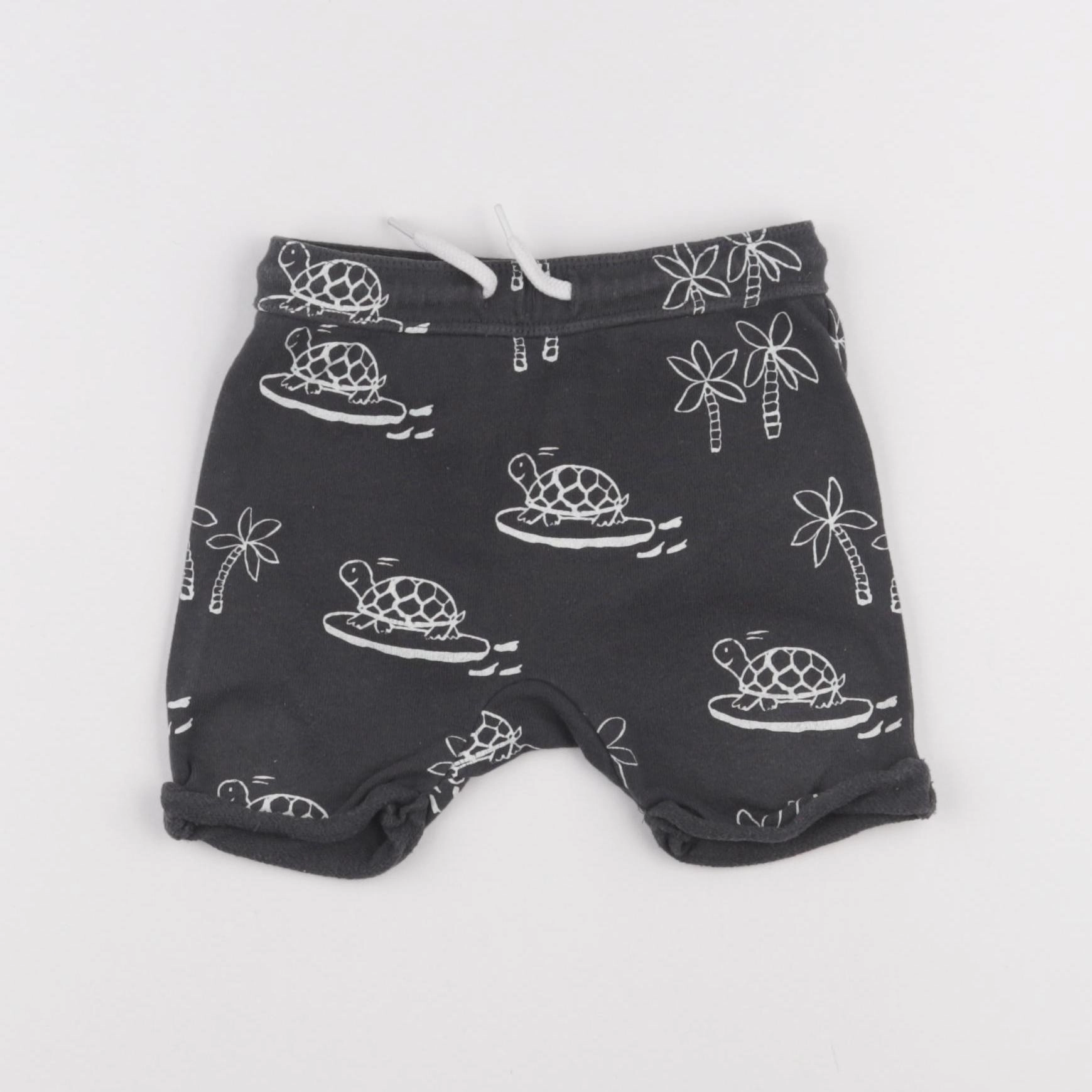 H&M - short gris - 12/18 mois