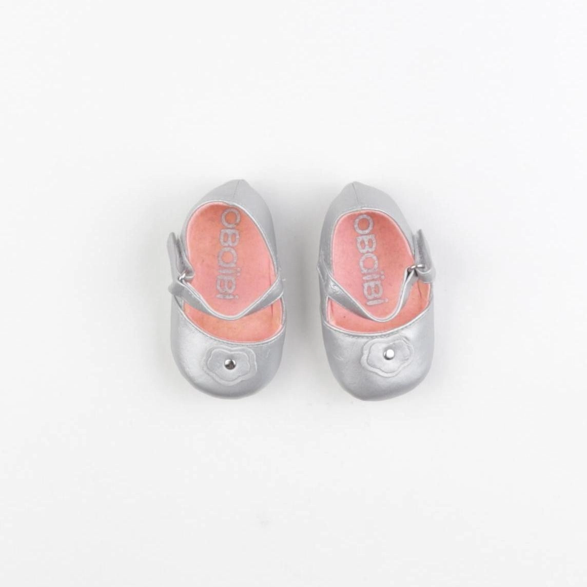 Obaïbi - chaussons argent - pointure 18