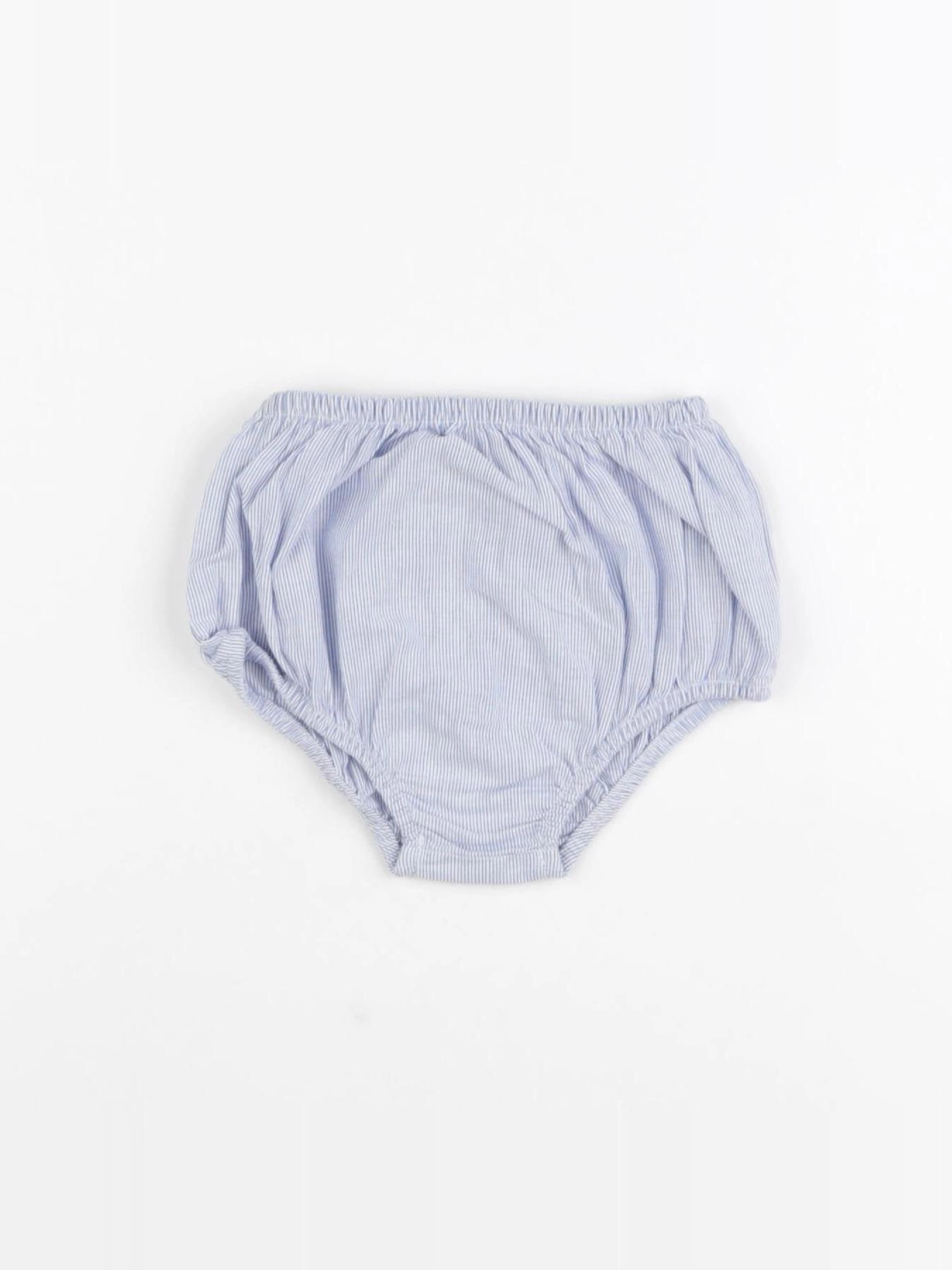 Sergent Major - bloomer blanc, bleu - 9 mois