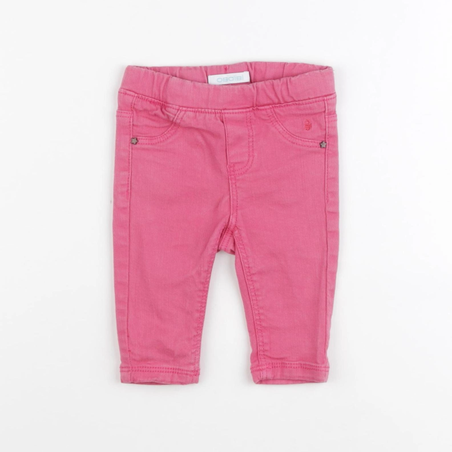 Obaïbi - pantalon rose - 3 mois