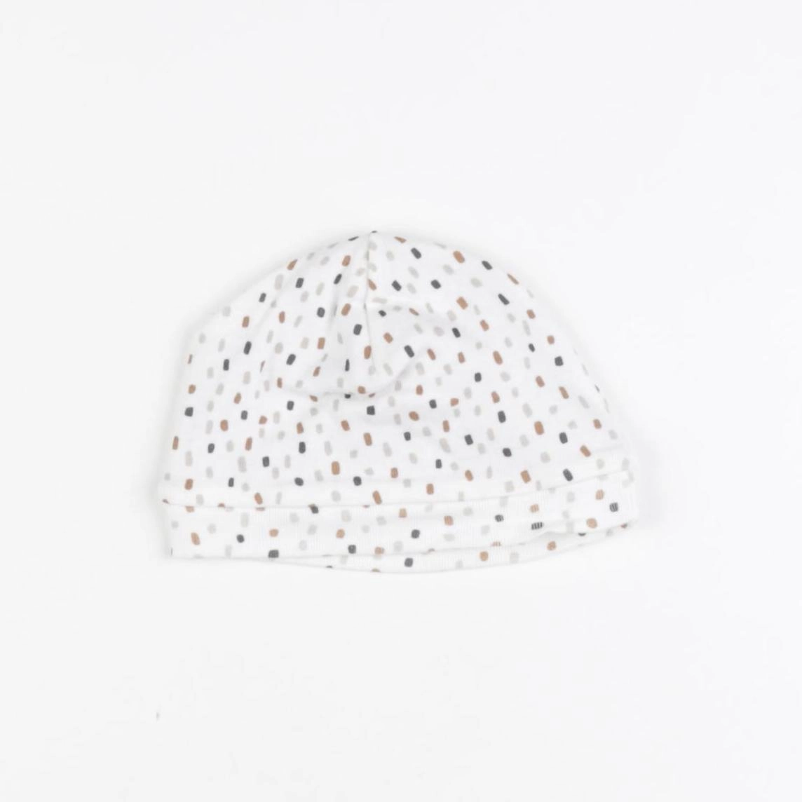 DPAM - bonnet blanc, marron - 0 mois