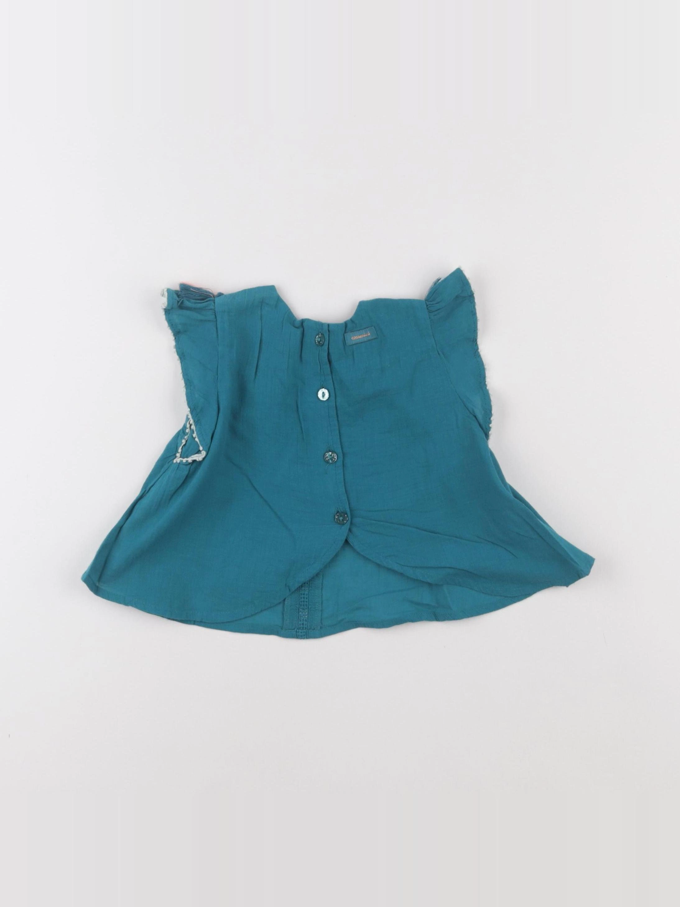 Catimini - blouse vert - 6 mois