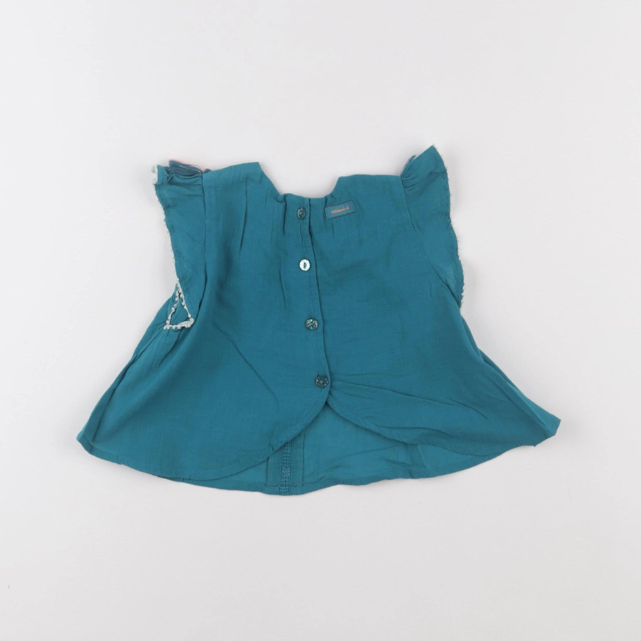 Catimini - blouse vert - 6 mois