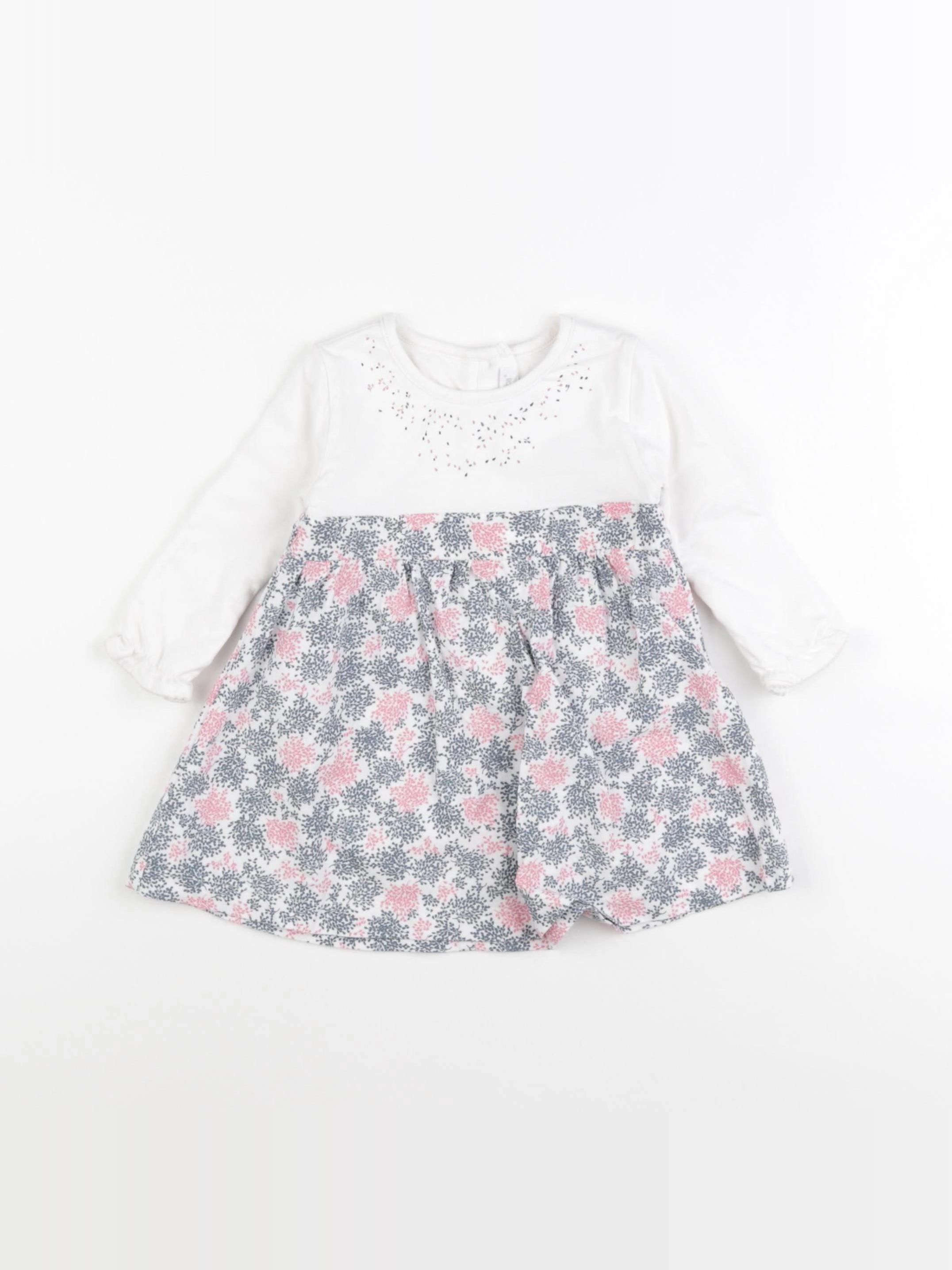Absorba - robe blanc, multicolore - 9 mois