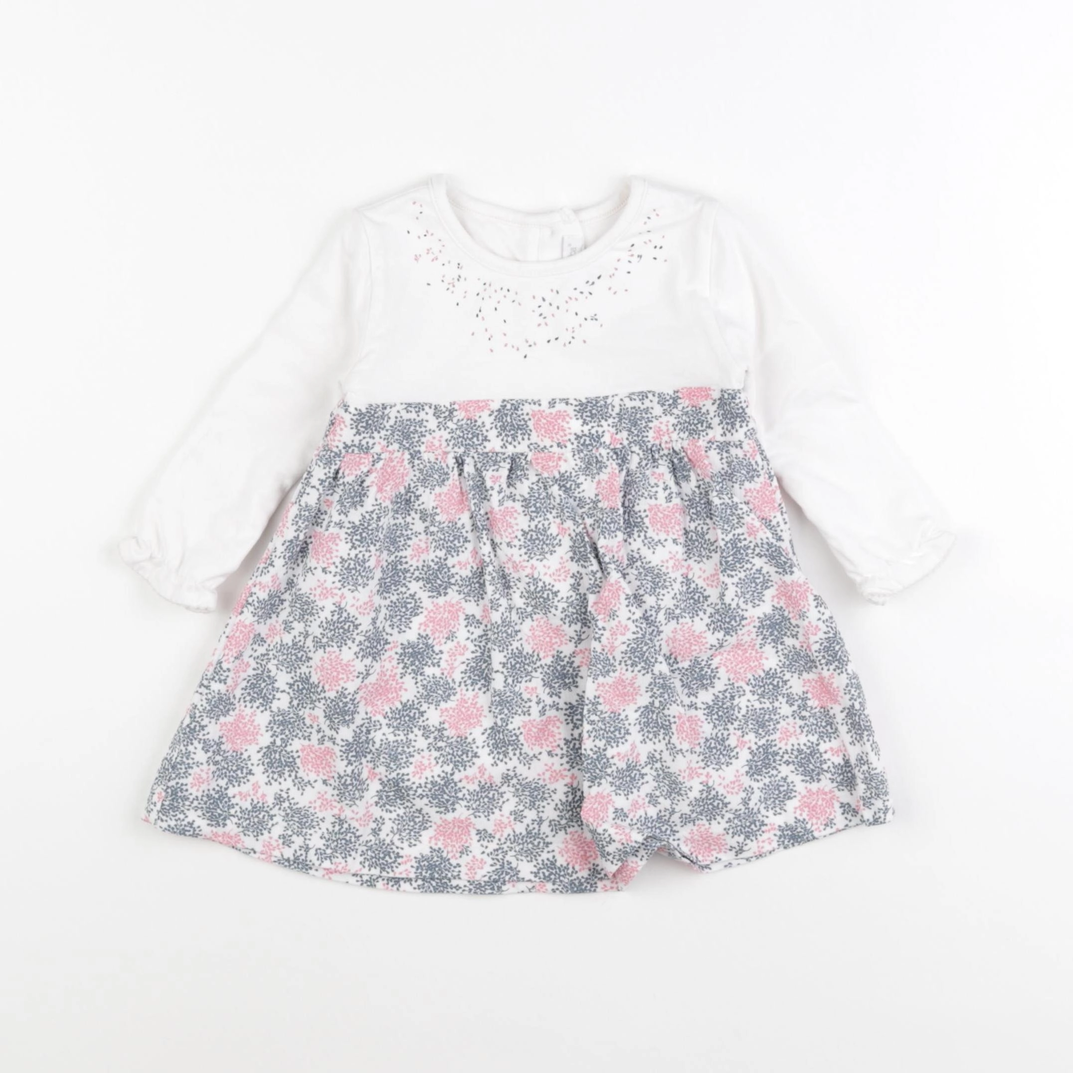 Absorba - robe blanc, multicolore - 9 mois