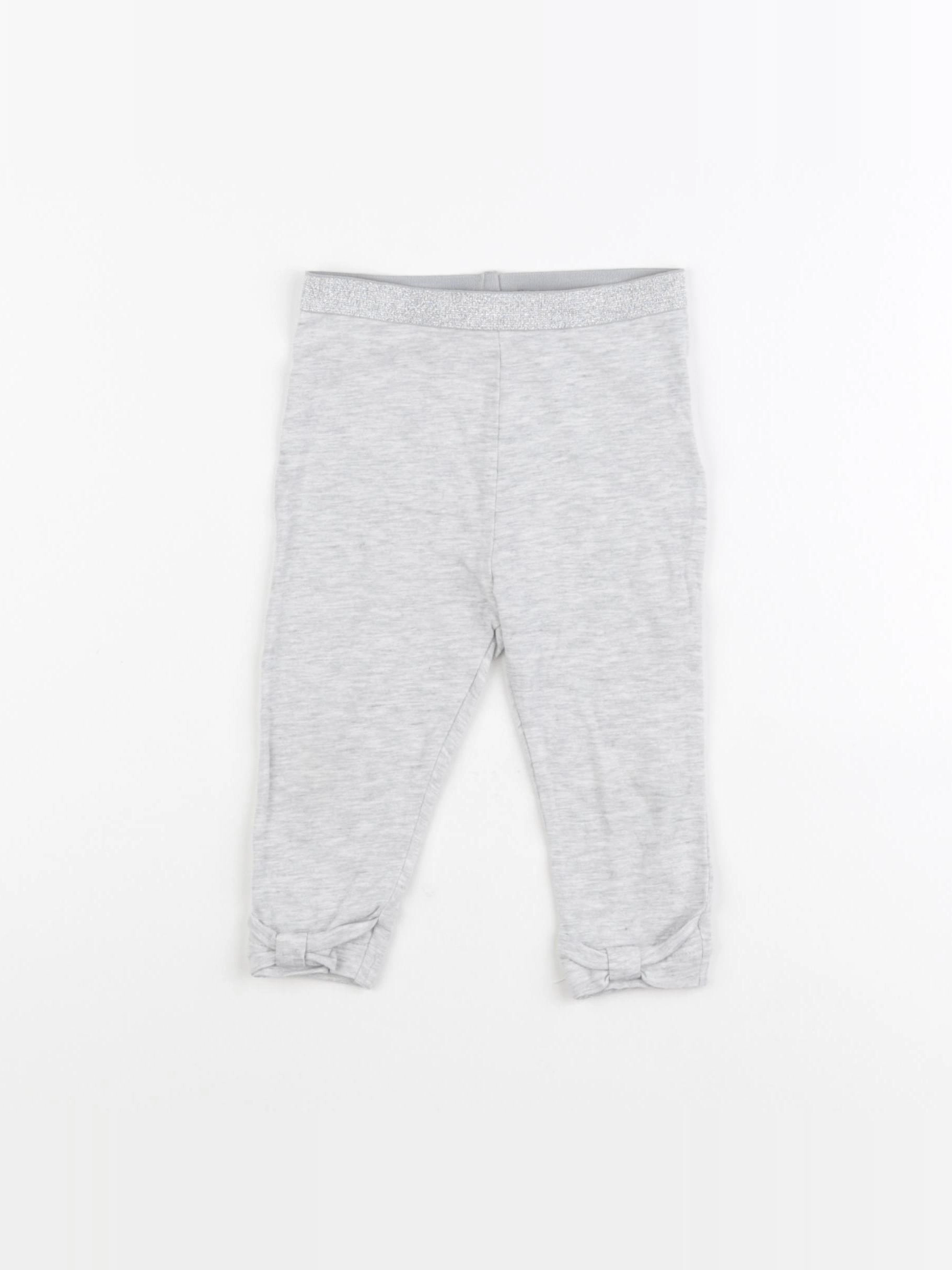 Sergent Major - legging gris, argent - 9/12 mois