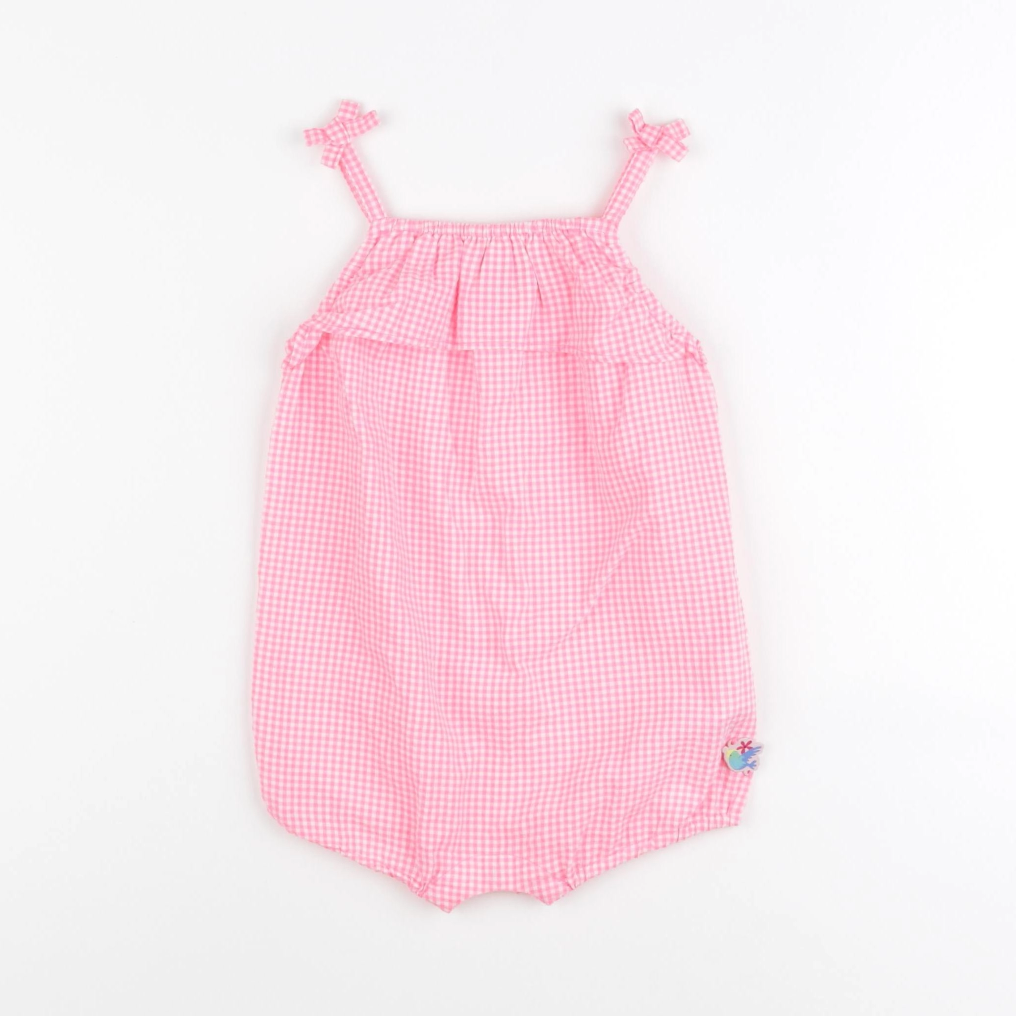 Sergent Major - combinaison blanc, rose - 12 mois
