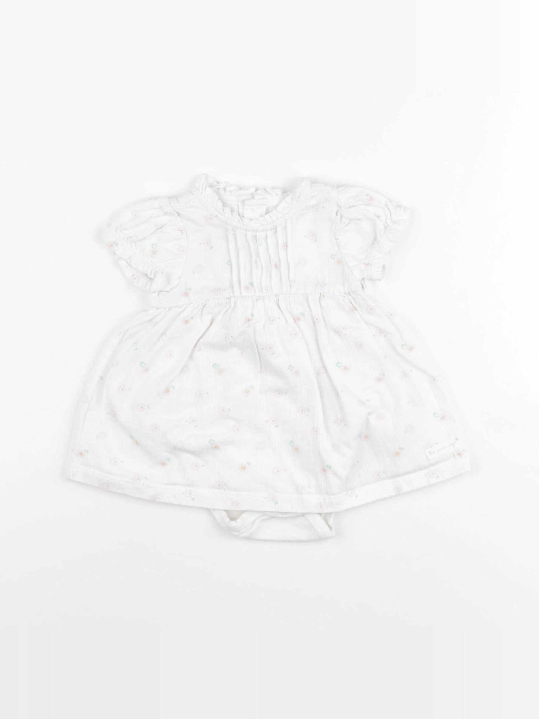Sergent Major - body robe blanc - 3 mois