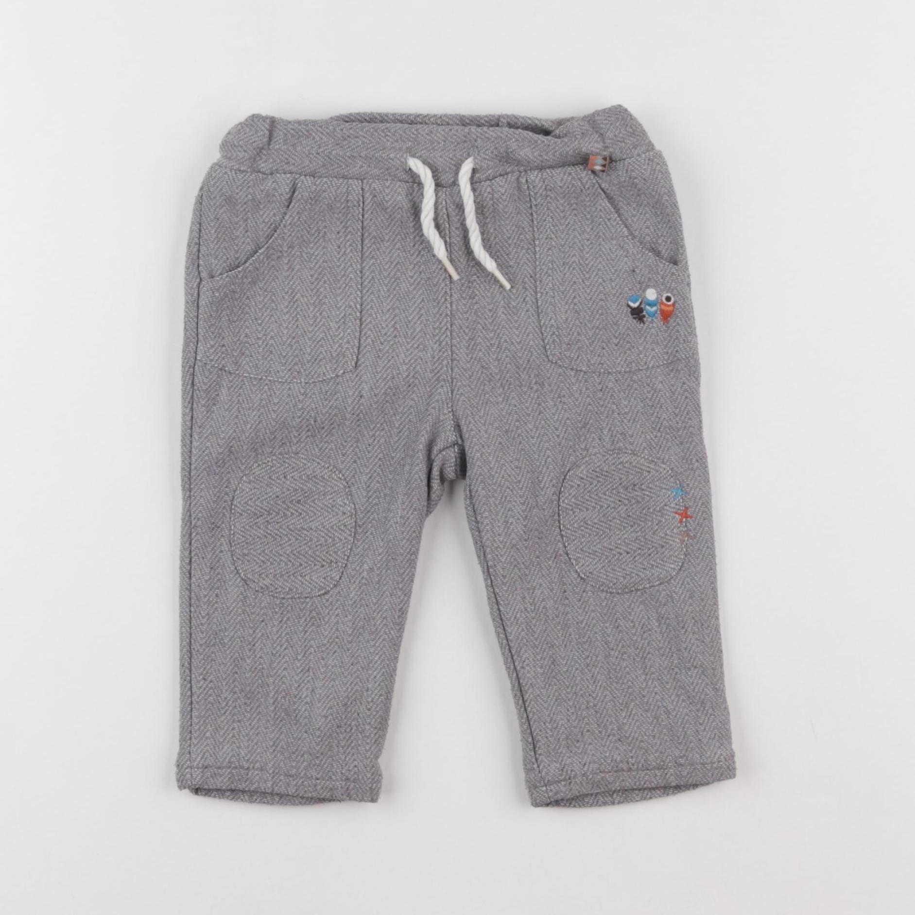 Sergent Major - pantalon doublé gris - 9 mois