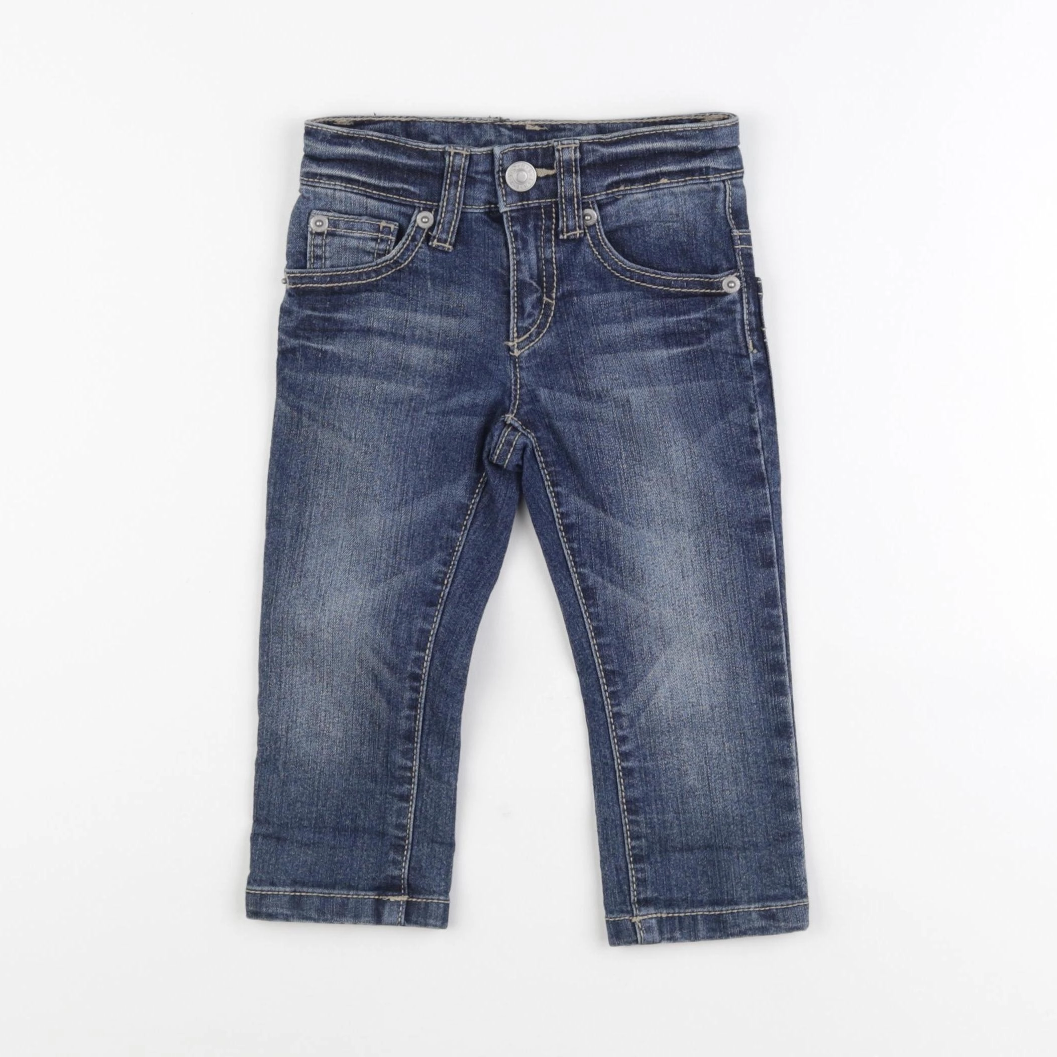 Benetton - jean bleu - 12 mois