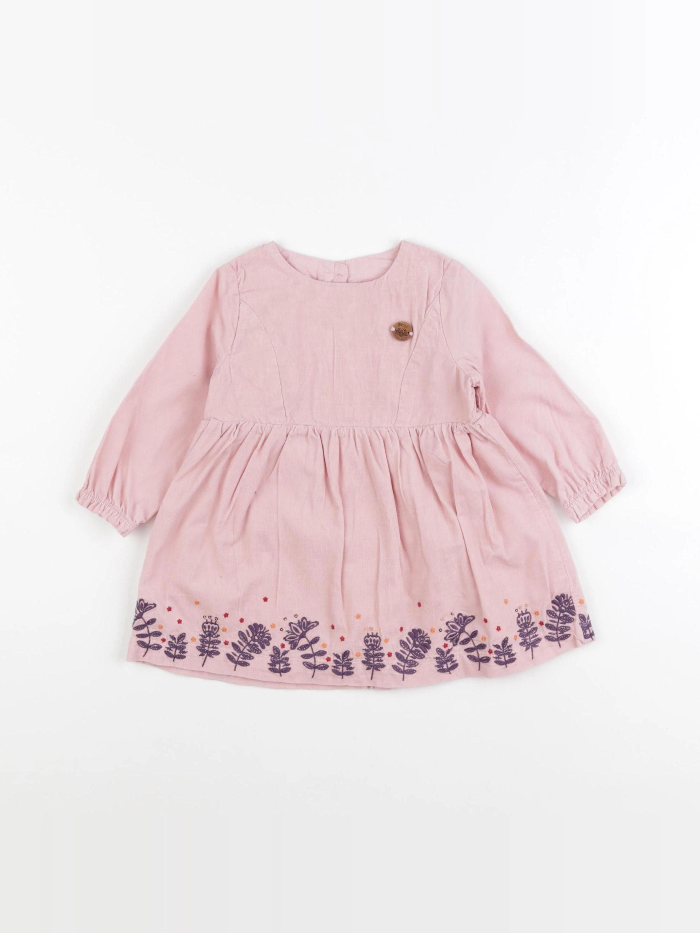 Sergent Major - robe rose - 12 mois
