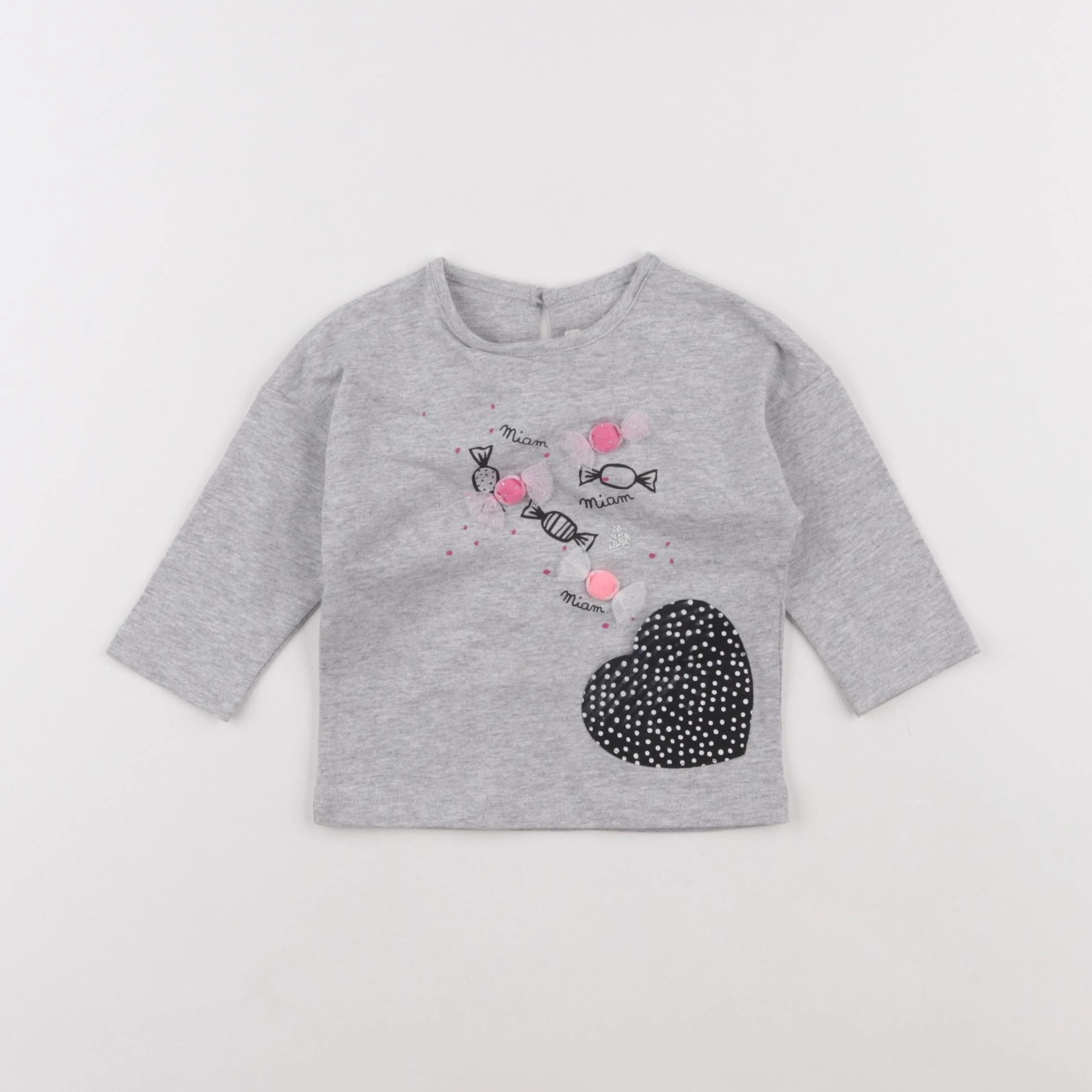 Catimini - tee-shirt gris - 6 mois