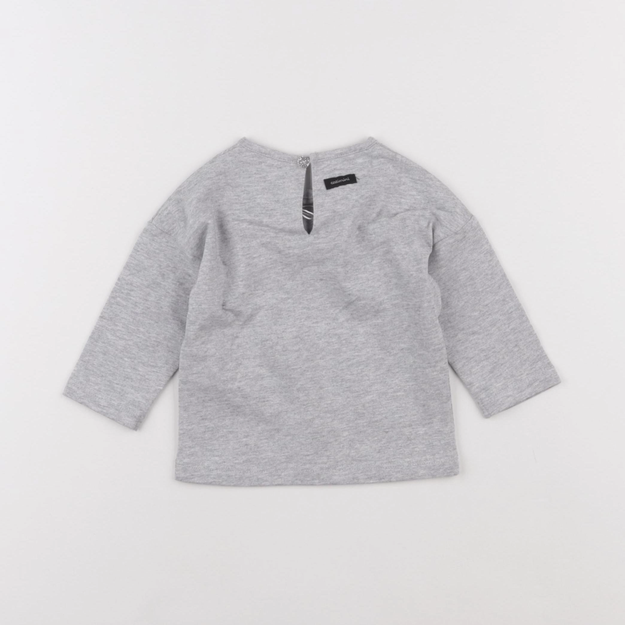 Catimini - tee-shirt gris - 6 mois