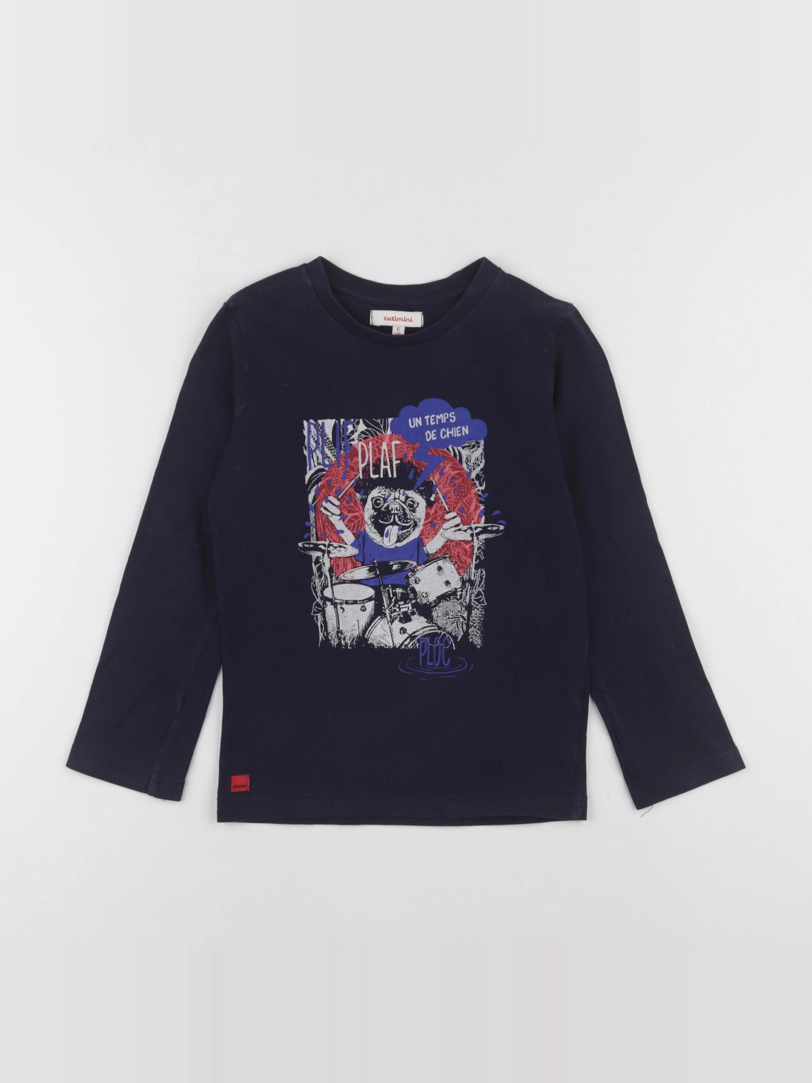 Catimini - tee-shirt bleu - 6 ans