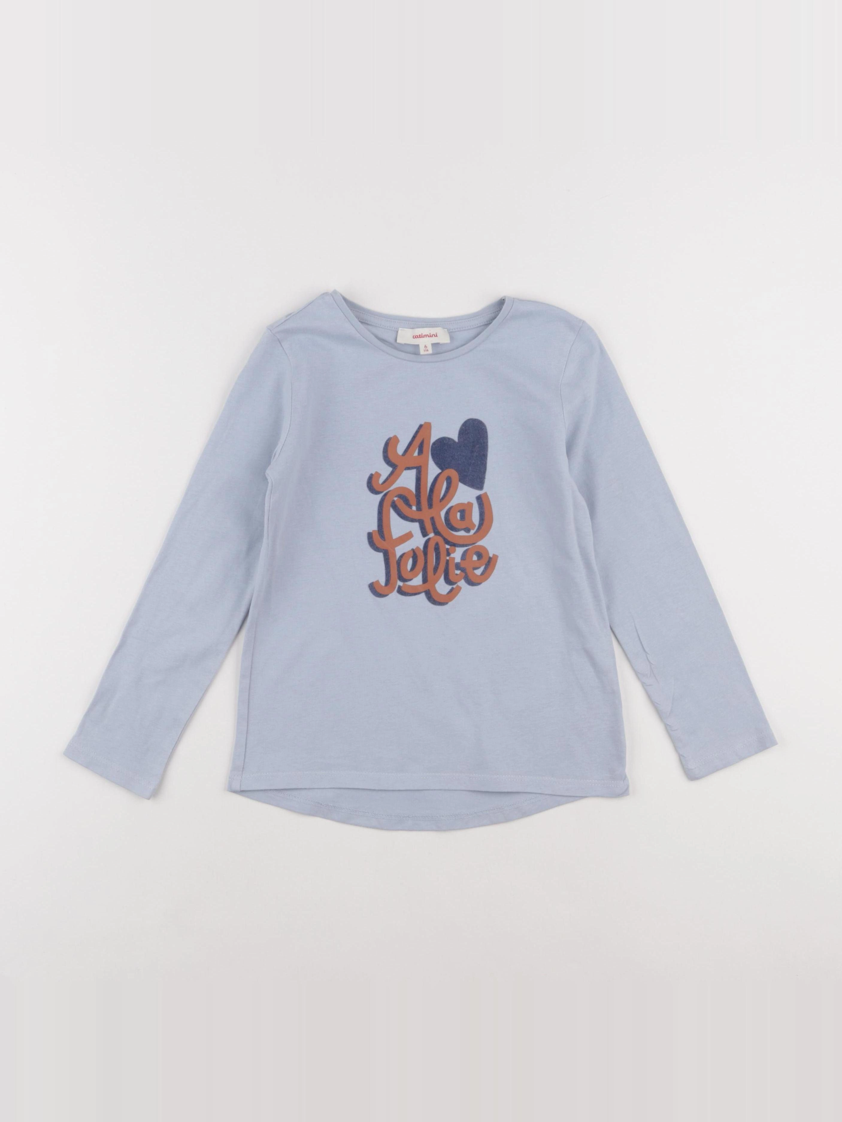 Catimini - tee-shirt bleu - 6 ans