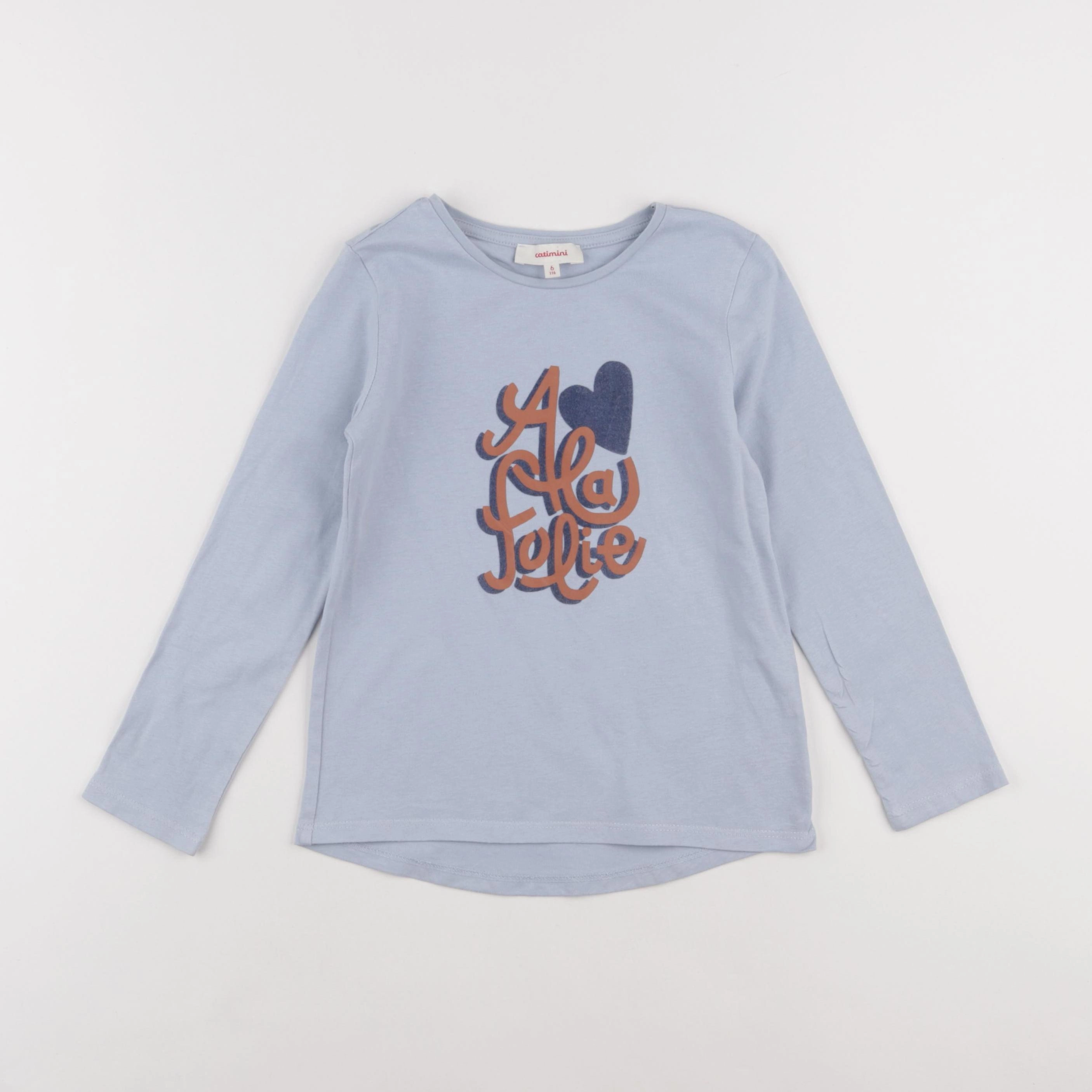 Catimini - tee-shirt bleu - 6 ans