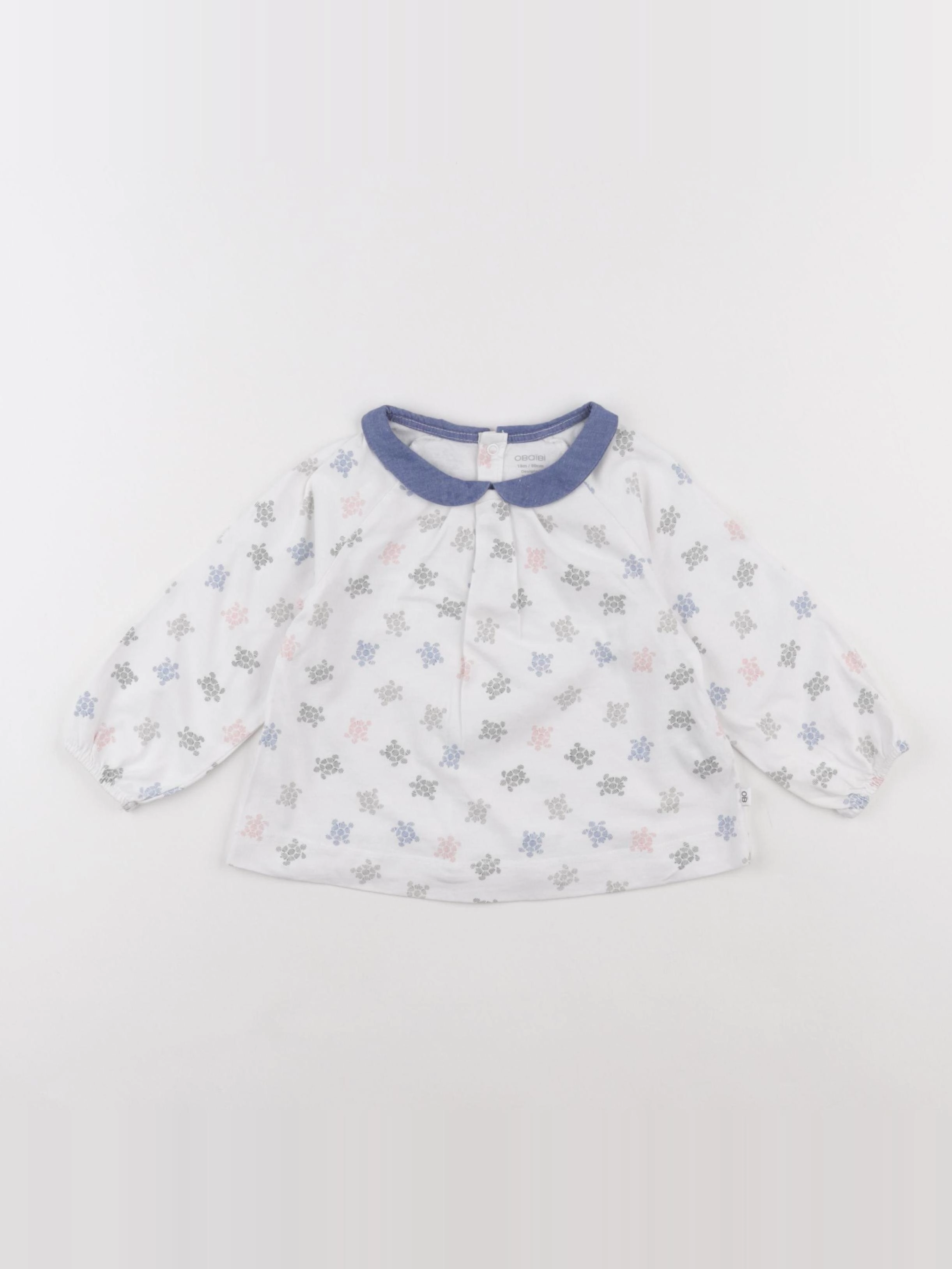Obaïbi - tee-shirt multicolore - 18 mois